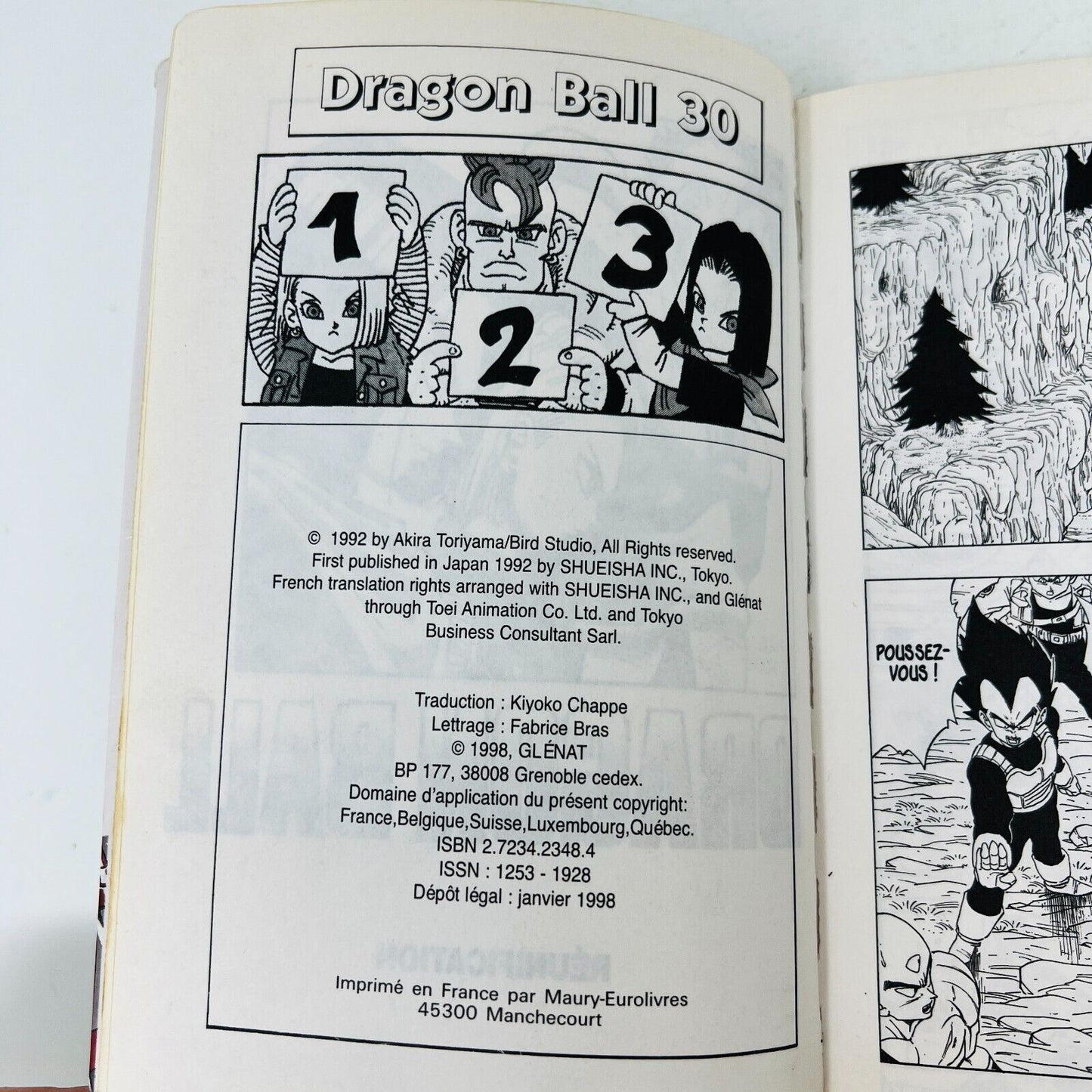 7x Dragon Ball Glénat #30-36 Lot Mangas Akira Toriyama Réunification 1998-99 PB