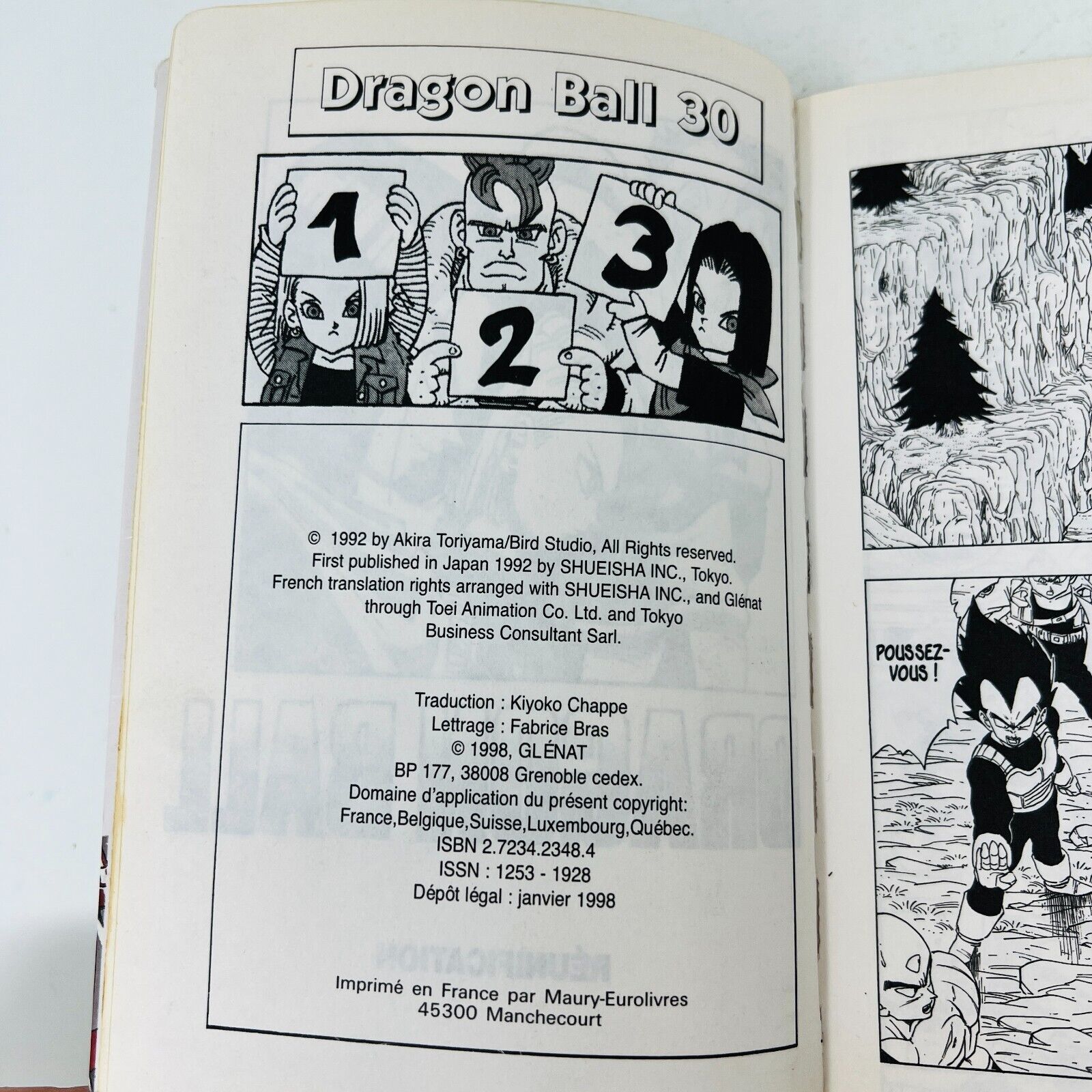 7x Dragon Ball Glénat #30-36 Lot Mangas Akira Toriyama Réunification 1998-99 PB