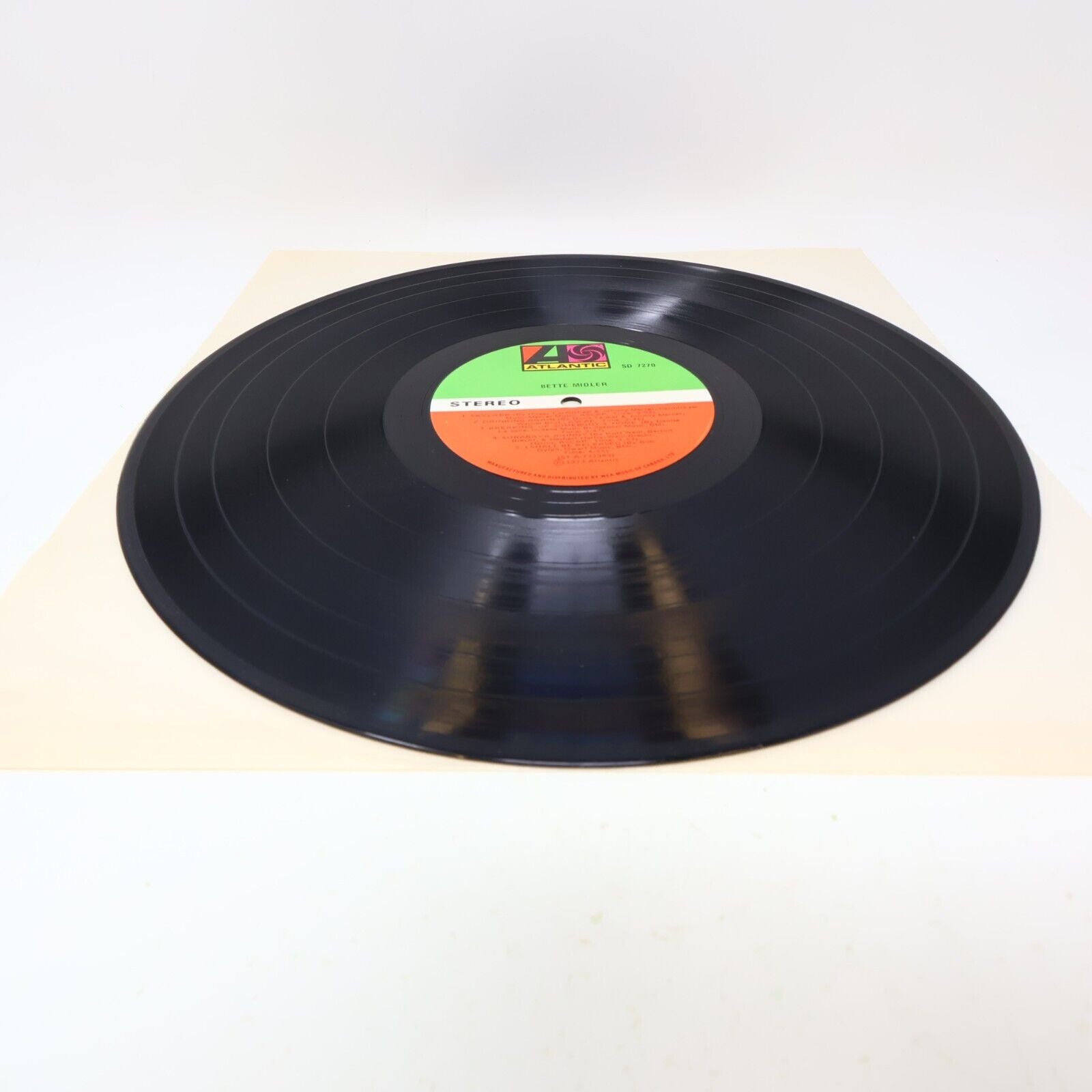 Bette Midler Self Titled LP Record Vinyl SD 7270 Atlantic Canada Poster Included