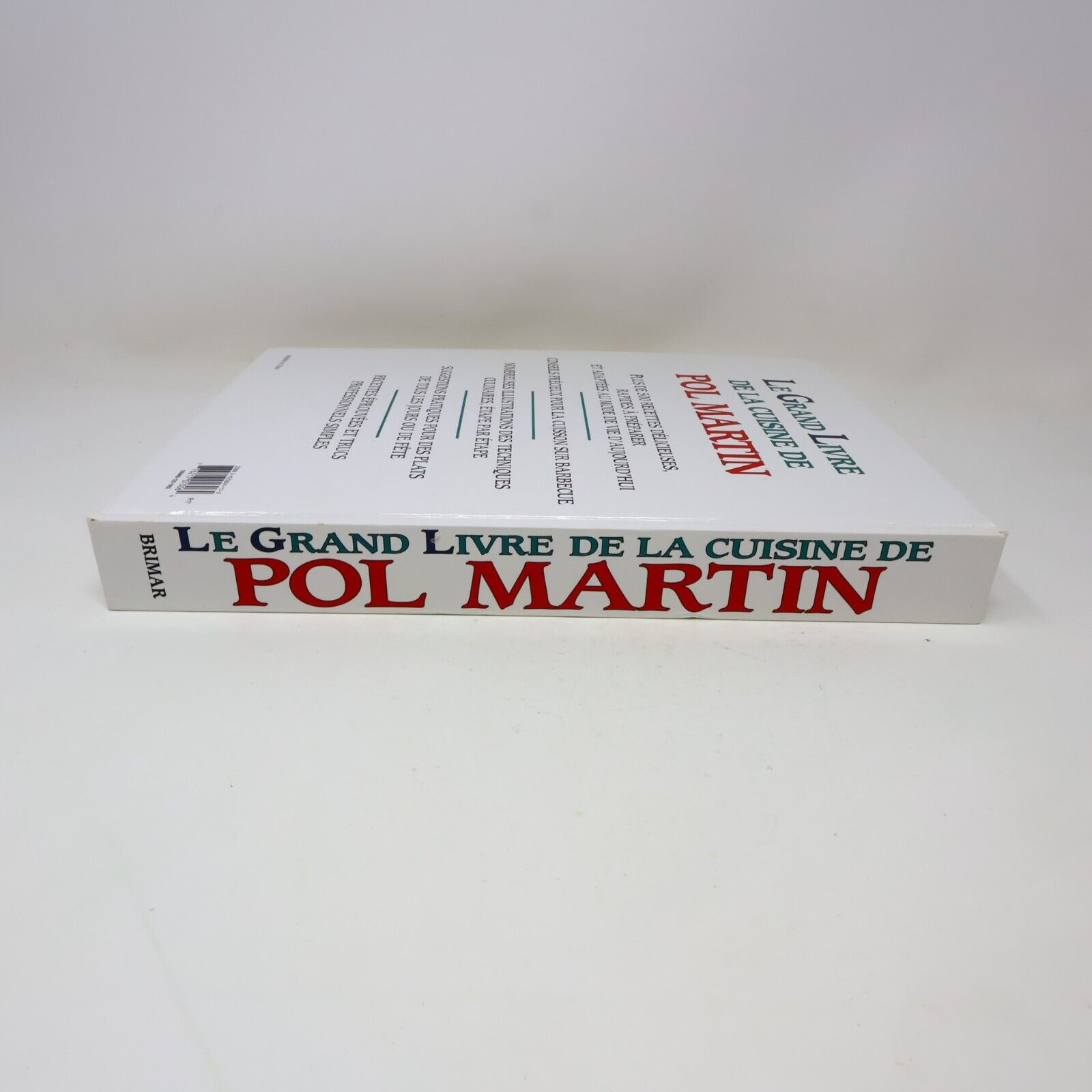 1987 Le Grand Livre de la Cuisine de Pol Martin Recettes Français Brimar HC 80s