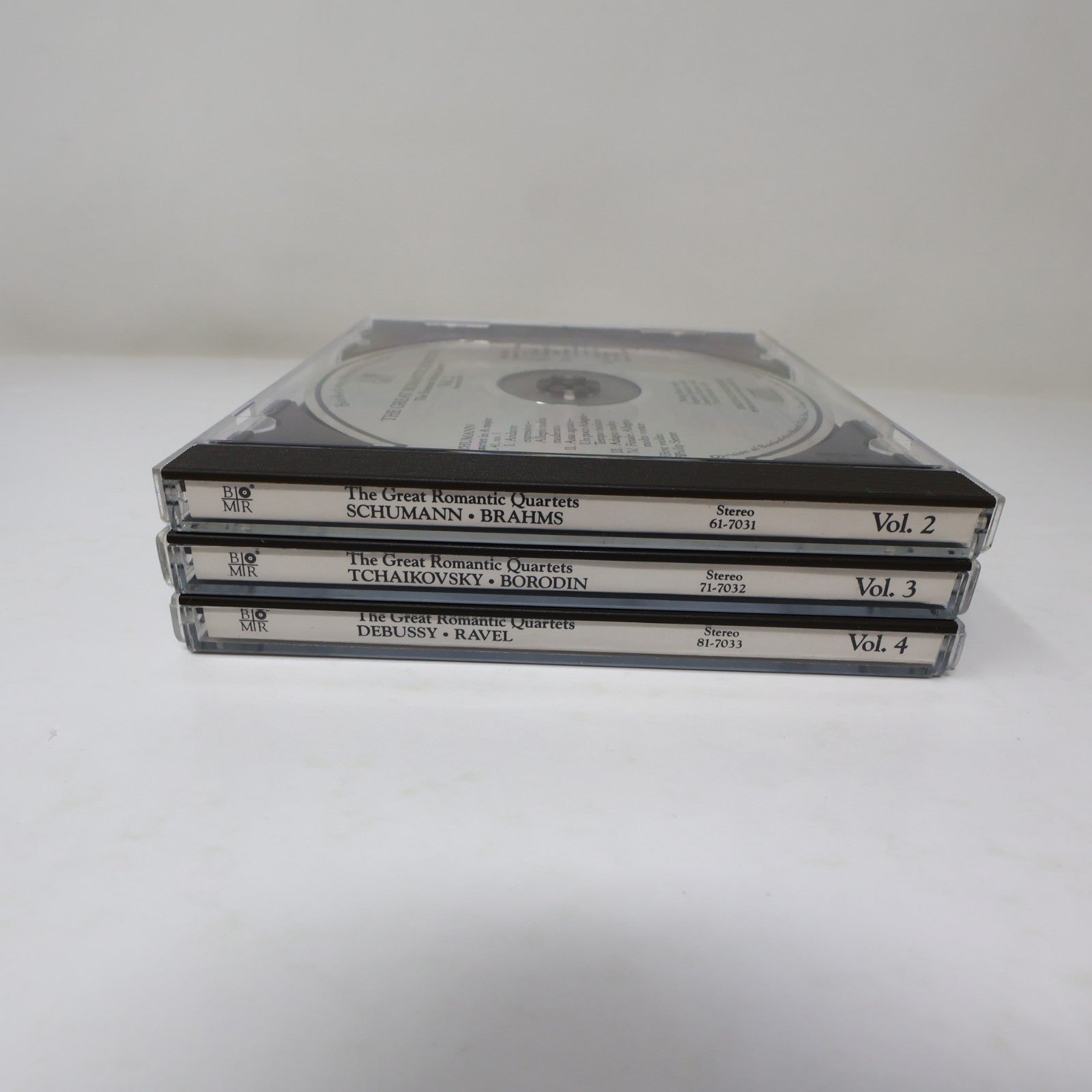 The Great Romantic Quartets #2-3-4 Book of The Month BMR 3 CD Lot Shumann/Brahms