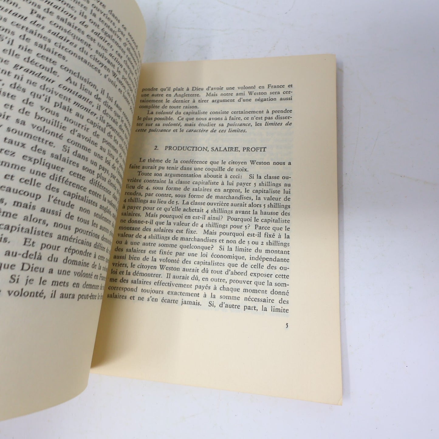 1975 Salaire Prix et Profit Karl Marx Éditions en Langues Étrangères Pékin Livre
