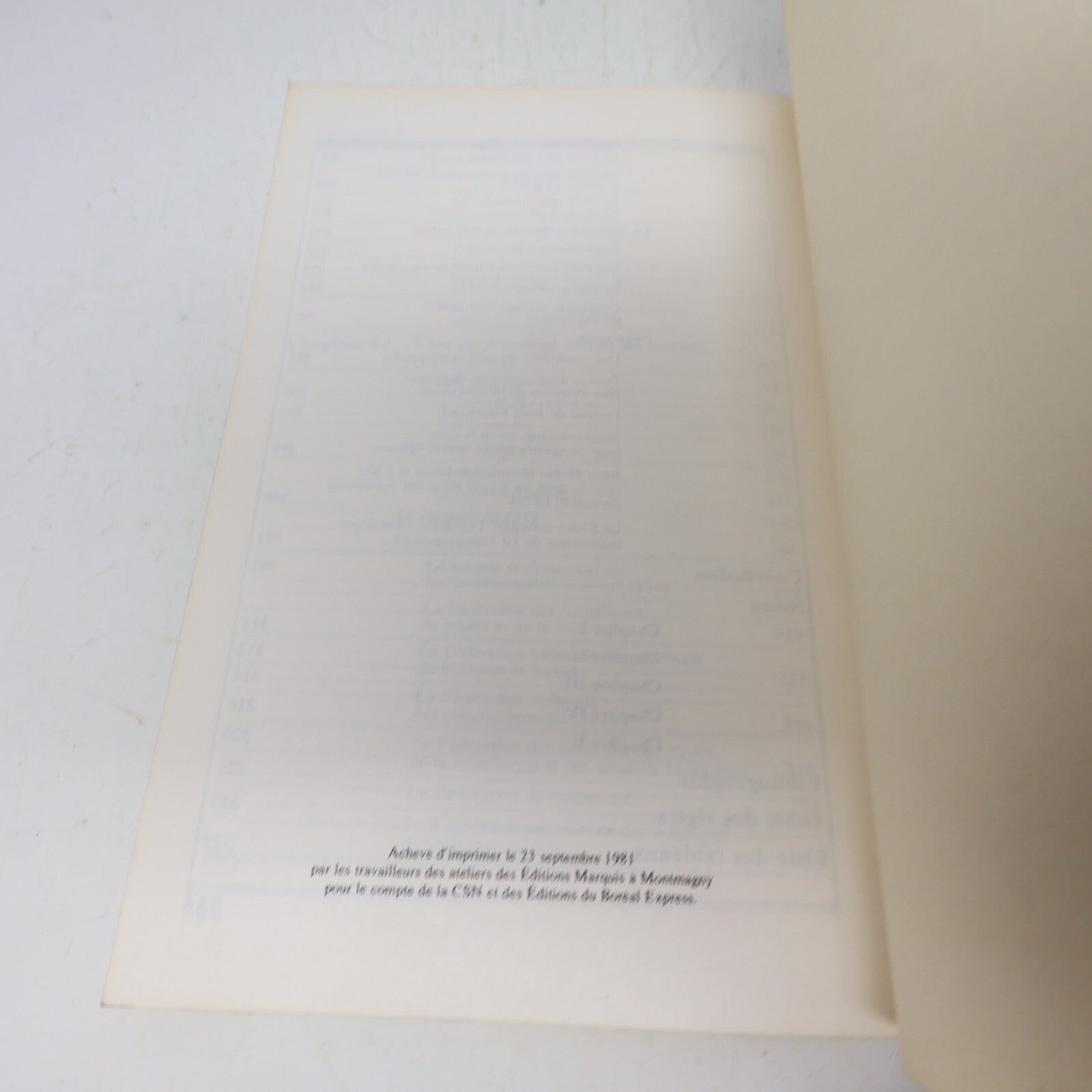 1981 Histoire de la Csn 1921-1981 Jacques Rouillard Boréal Syndicalisme Français