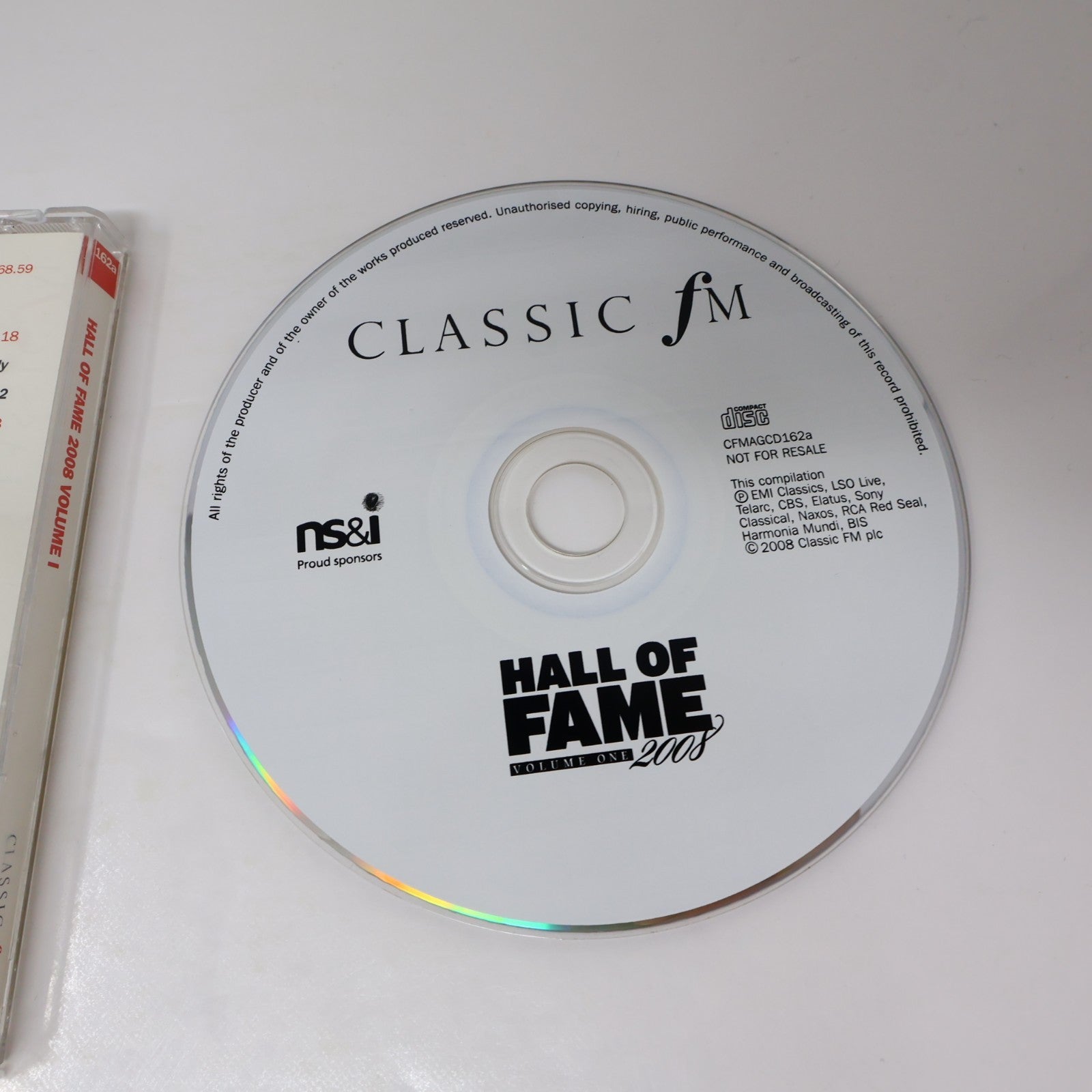 Classic FM Hall of Fame 2008 Volume One-Two #1-2 CD Lot Fauré/Beethoven/Bach