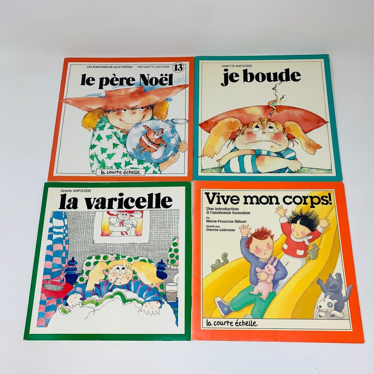 6x La Courte Échelle Lot de Livres Vintage pour Jeunes Enfants Français 70-90s