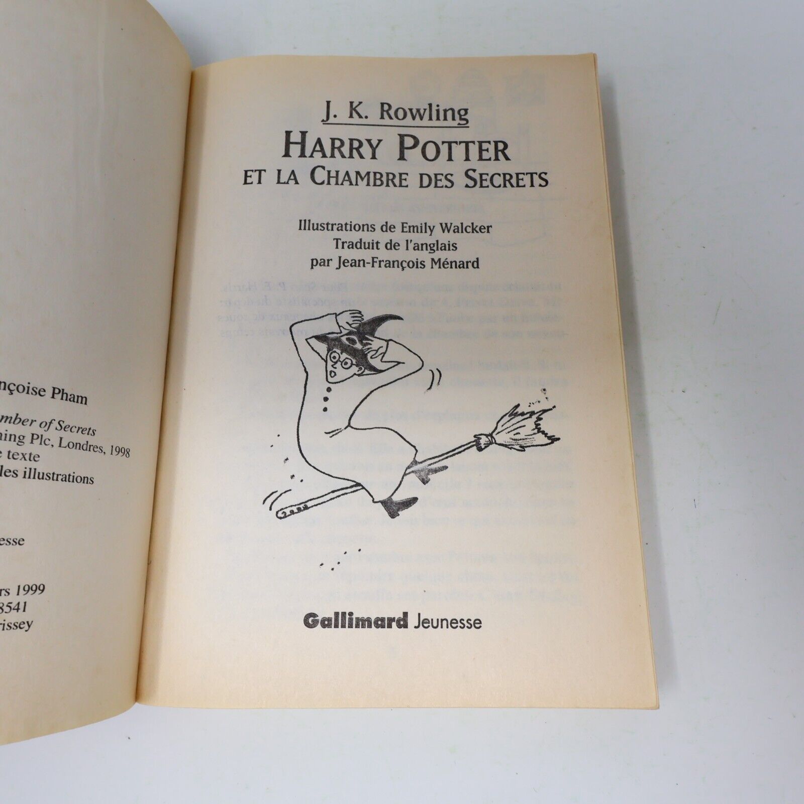 Lot 2 livres illustrés Harry Potter #1-2 Folio Junior 1st Ed Français/French