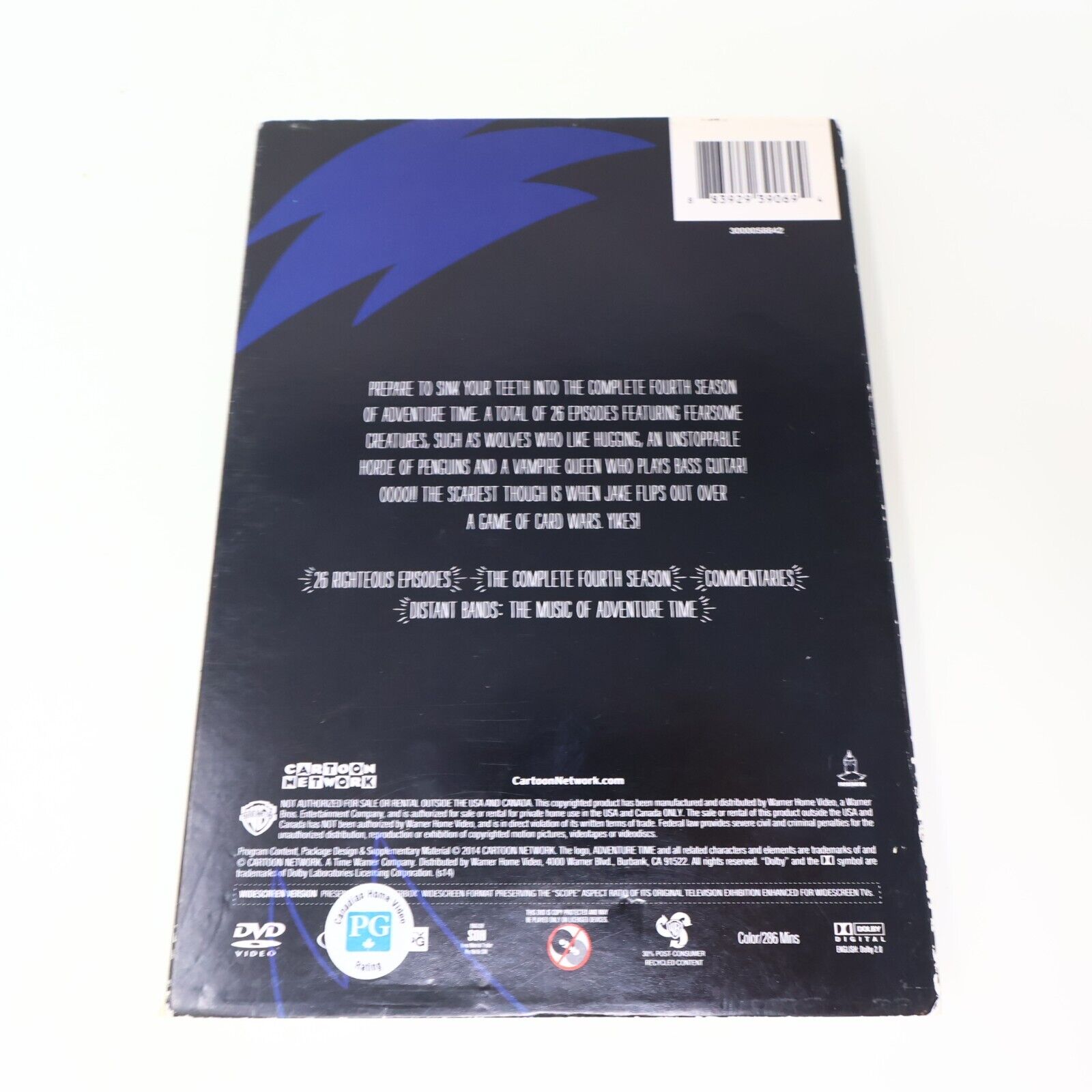Adventure Time The Complete Fourth Season DVD Tested Cartoon Network Region 1