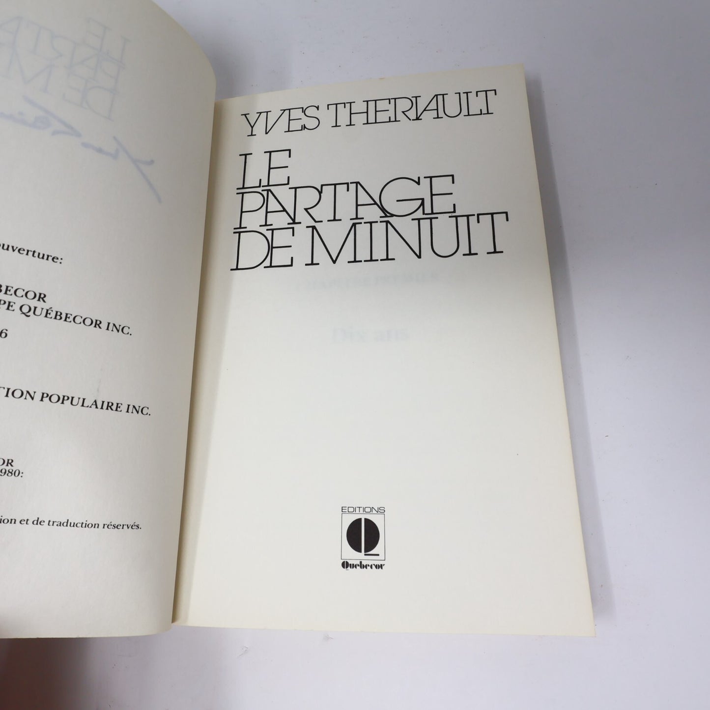 Yves Thériault Lot 8 Livres Agaguk/Quête de l'Ourse/Le Dernier Havre Roman PB