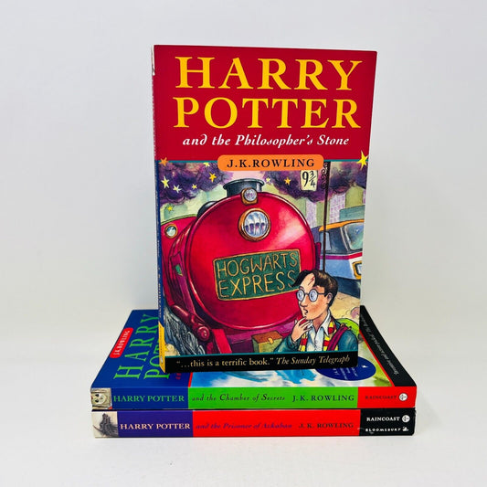 Harry Potter #1-2-3 Lot of Raincoast Paperback Books Rowling Philosopher's Stone