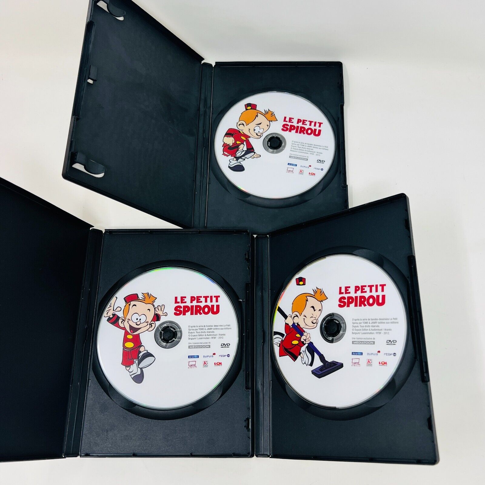 2012 Le Petit Spirou Coffret DVD Testé 24 Épisodes en Français Enfants Région 1