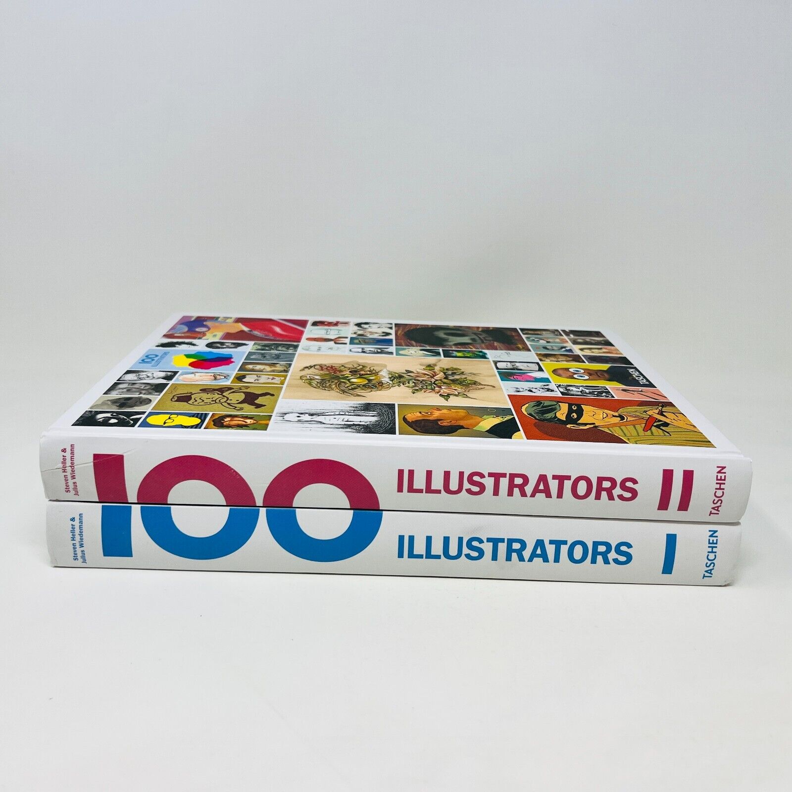 100 Illustrators #1-2 Taschen 2014 Hardcover Set Lot of Books Art Illustrations