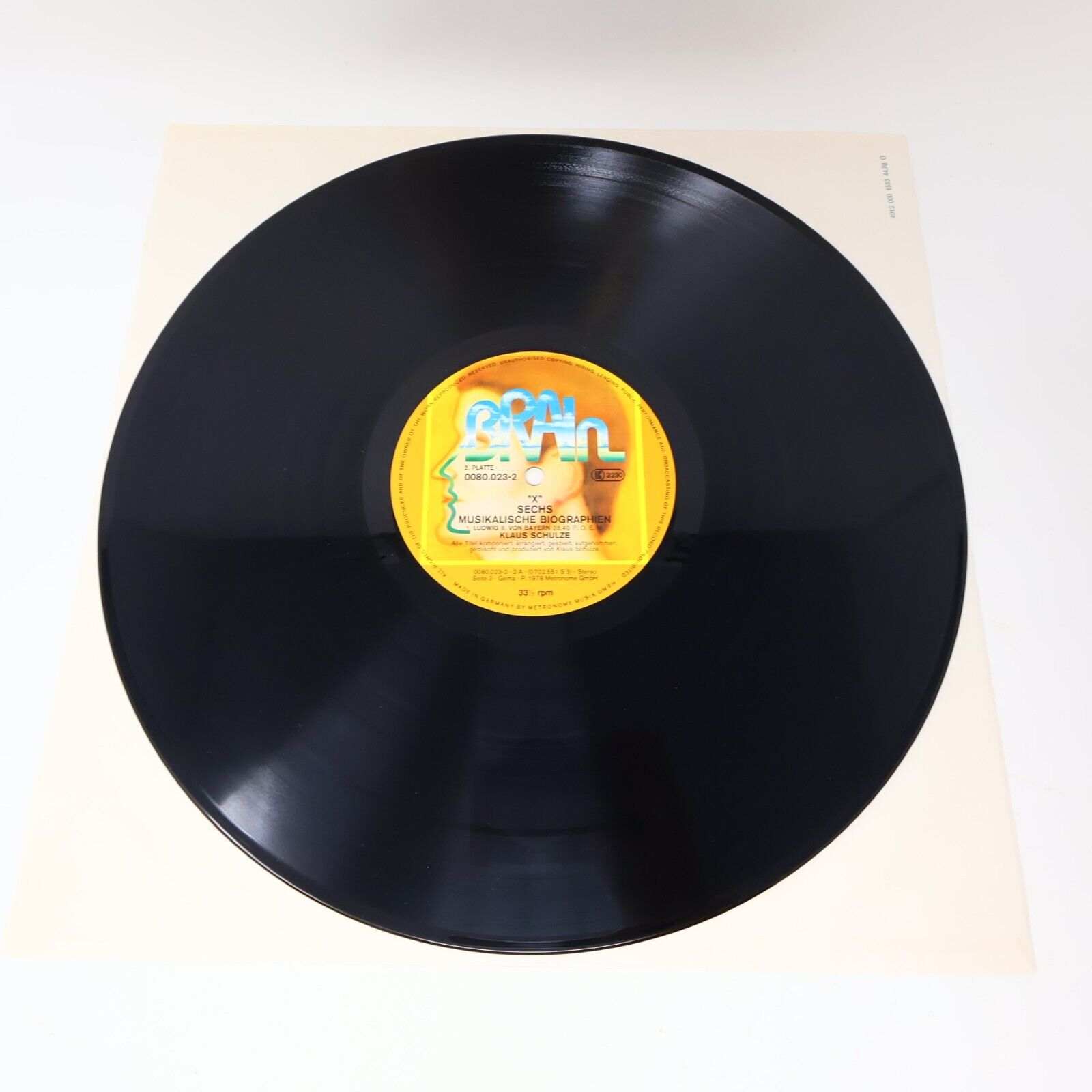 Klaus Schulze "X" 2x LP Record Vinyl 1978 Germany Brain 0080.023 Berlin-School