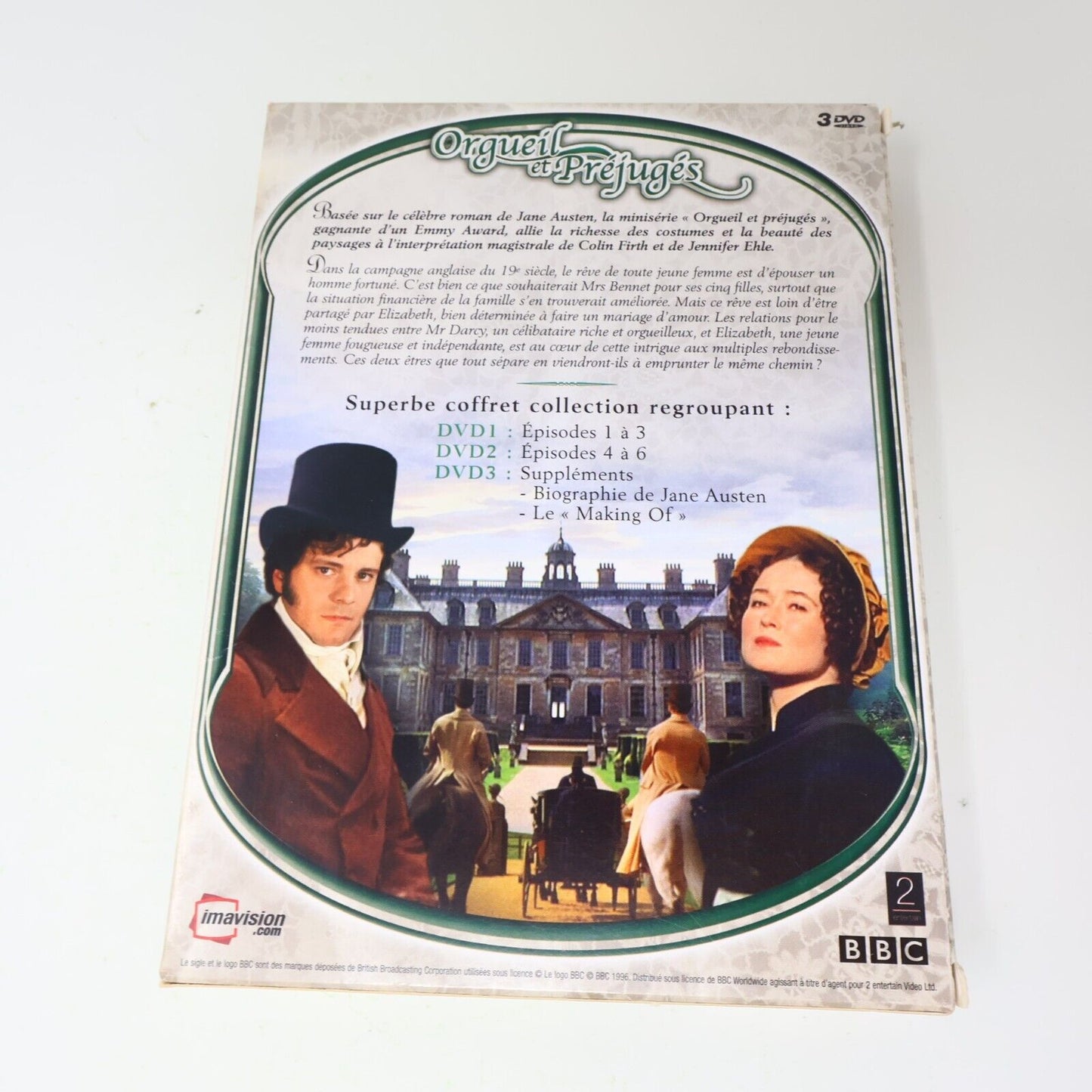 Orgueil et Préjugés Coffret DVD Français NTSC Testé Colin Firth Jennifer Ehle