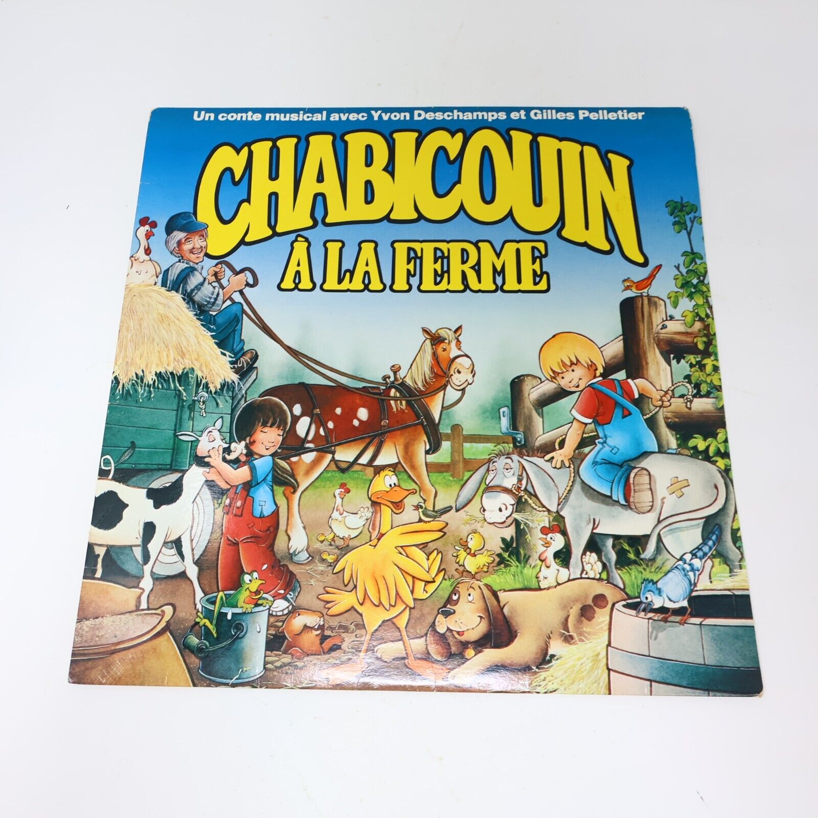 Chabicouin + À la Ferme Lot 2 Disques LP Enfants Français Kébec Disque L'Encrier