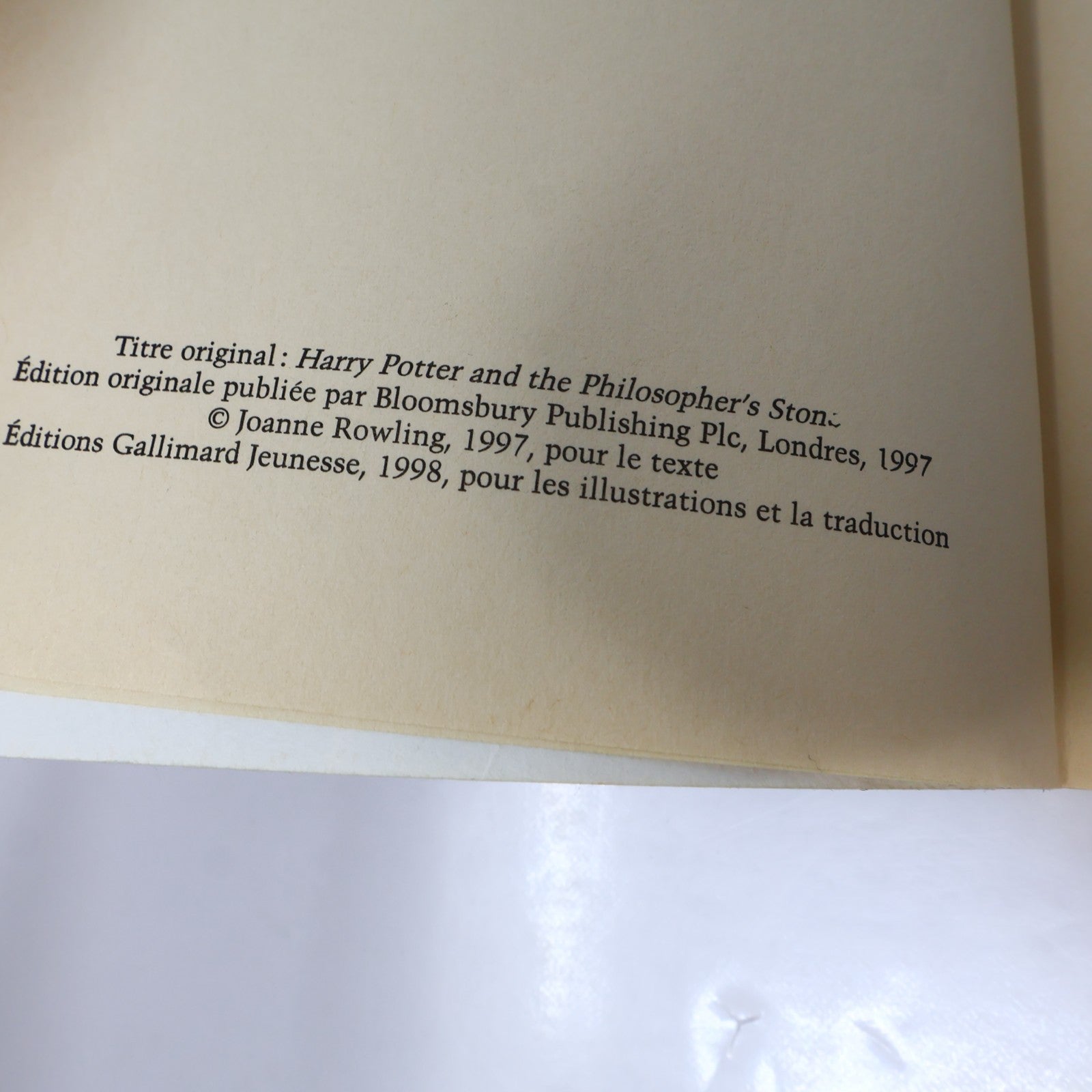 Harry Potter à l'École des Sorciers 1ère Édition Illustrée octobre 1999 Rowling