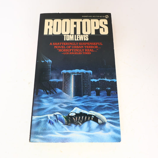 1982 Rooftops Tom Lewis Signet Mystery Thriller Crime 2nd Print Paperback Book