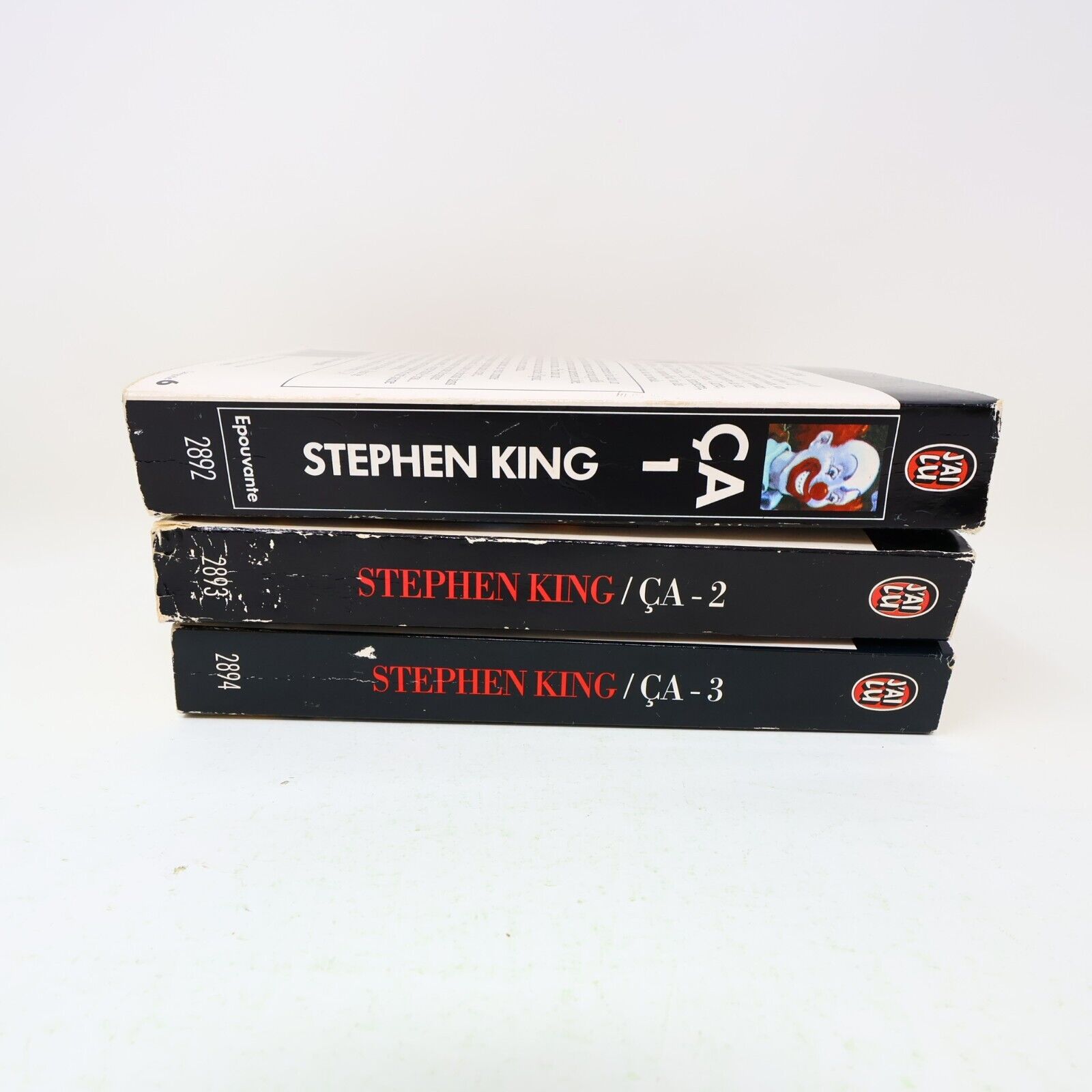 Lot 3 Livres Ça #1-3 It Stephen King J'ai Lu Série Complète Clown Book Français