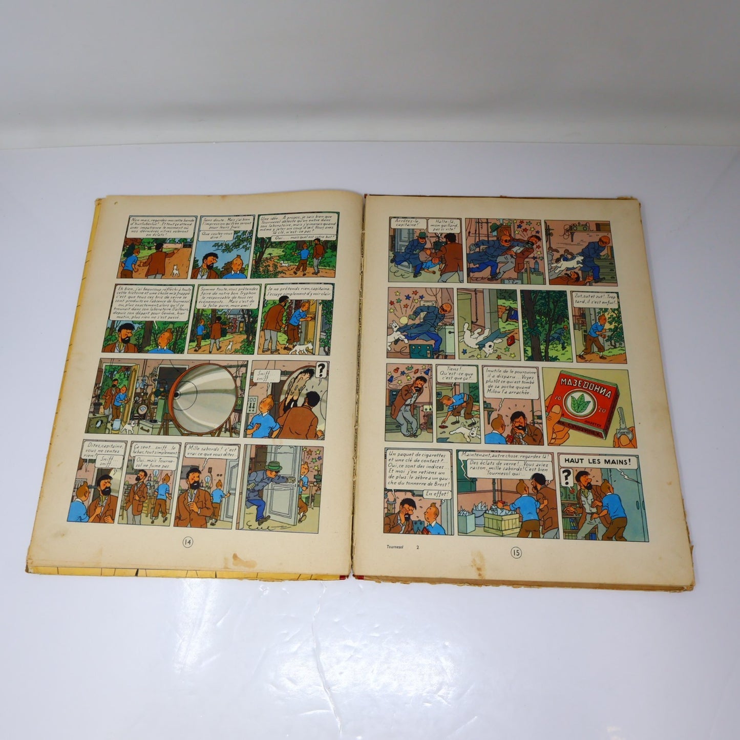 Tintin L'Affaire Tournesol Hergé Casterman 1956 HC B20 Belgique Français/French