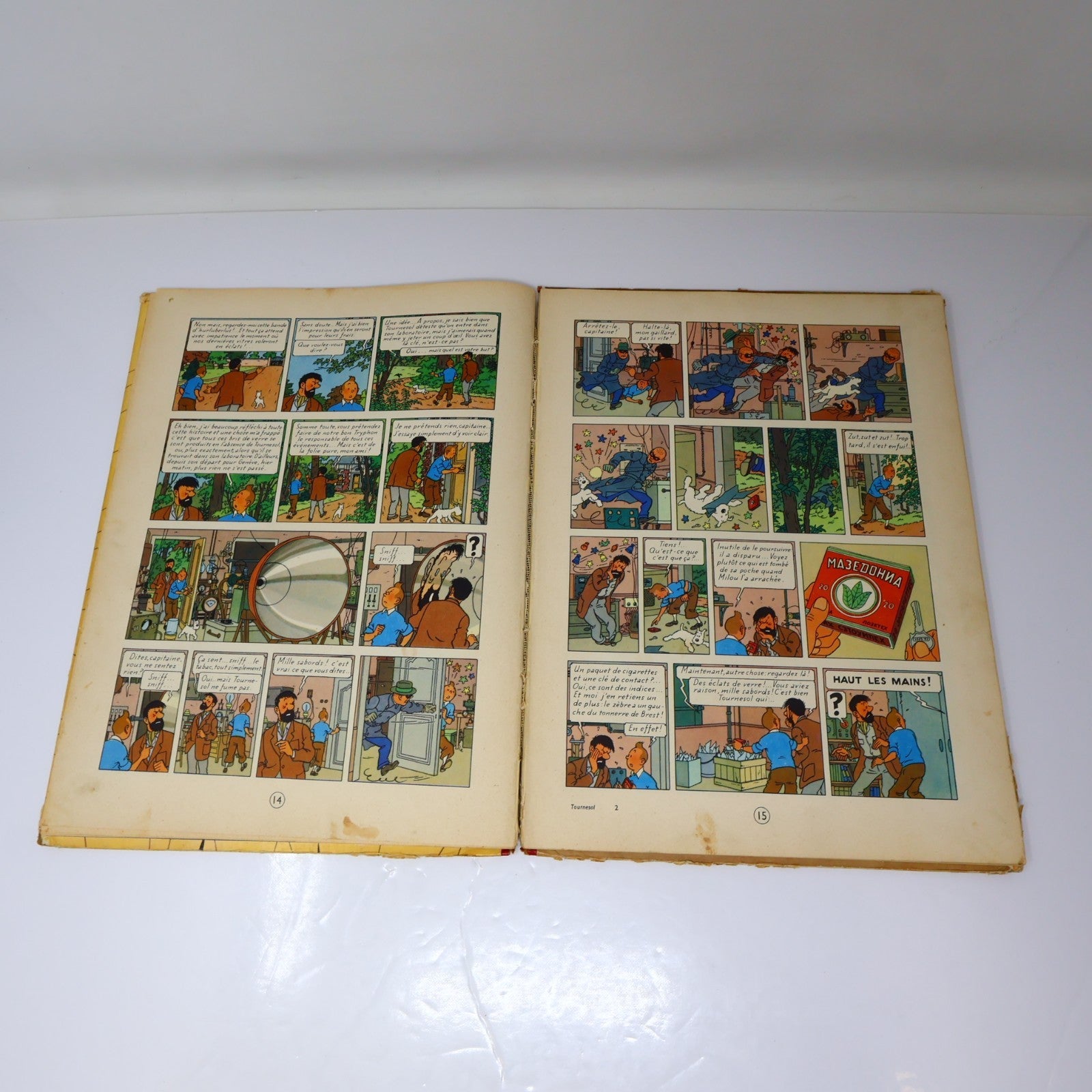 Tintin L'Affaire Tournesol Hergé Casterman 1956 HC B20 Belgique Français/French