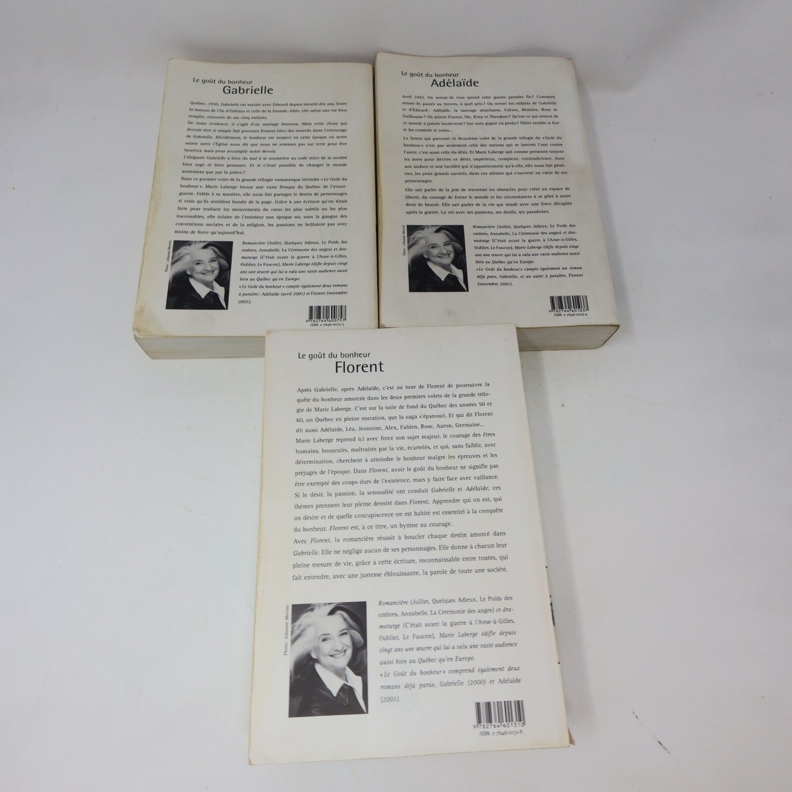 Le Goût du Bonheur #1-3 Fiction Historique Québec Lot 3 Livres Marie Laberge PB