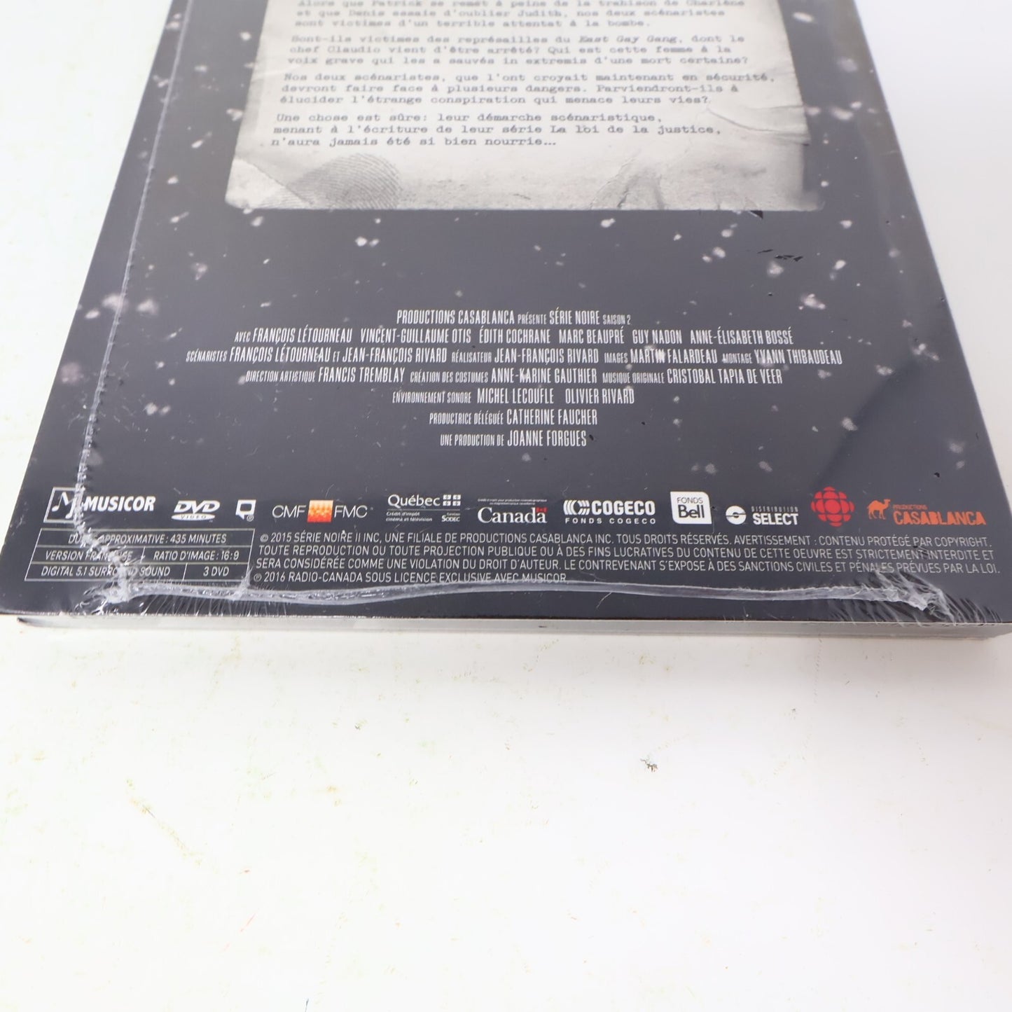 Série Noire Saison 2 DVD NTSC Scellé Comme Neuf François Létourneau/V-G Otis