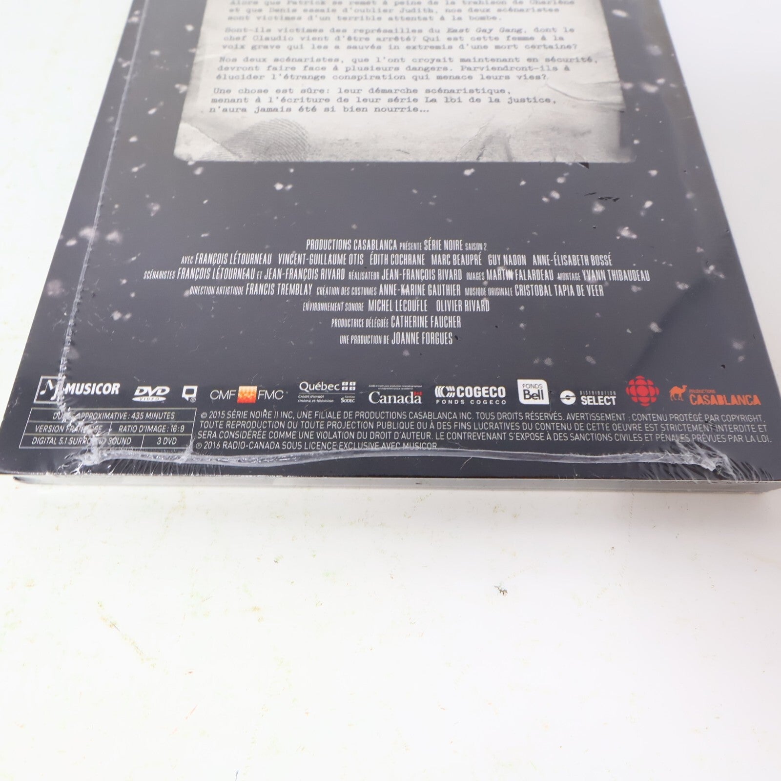 Série Noire Saison 2 DVD NTSC Scellé Comme Neuf François Létourneau/V-G Otis