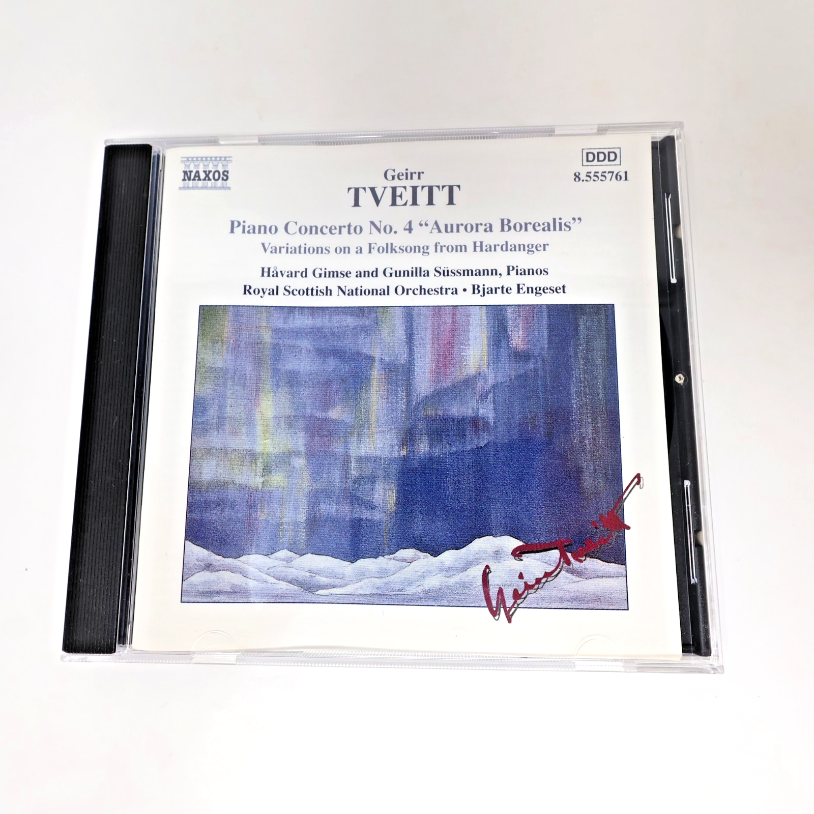 Piano Concerto #4 Aurora Borealis CD Tveitt/Gimse/Sussmann/Engeset/RSNO 2002