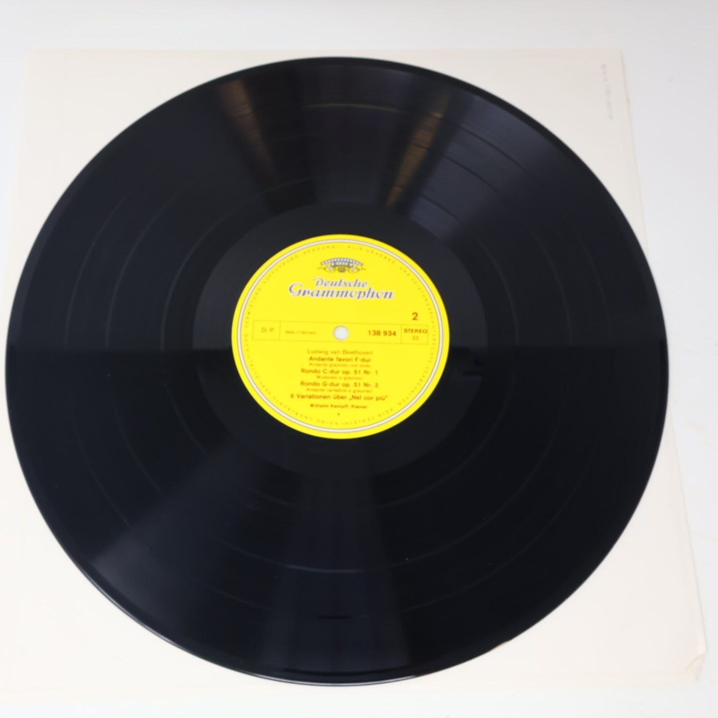 Beethoven Wilhelm Kempff Bagatelles Piano LP Record Deutsche Grammophon 138 934