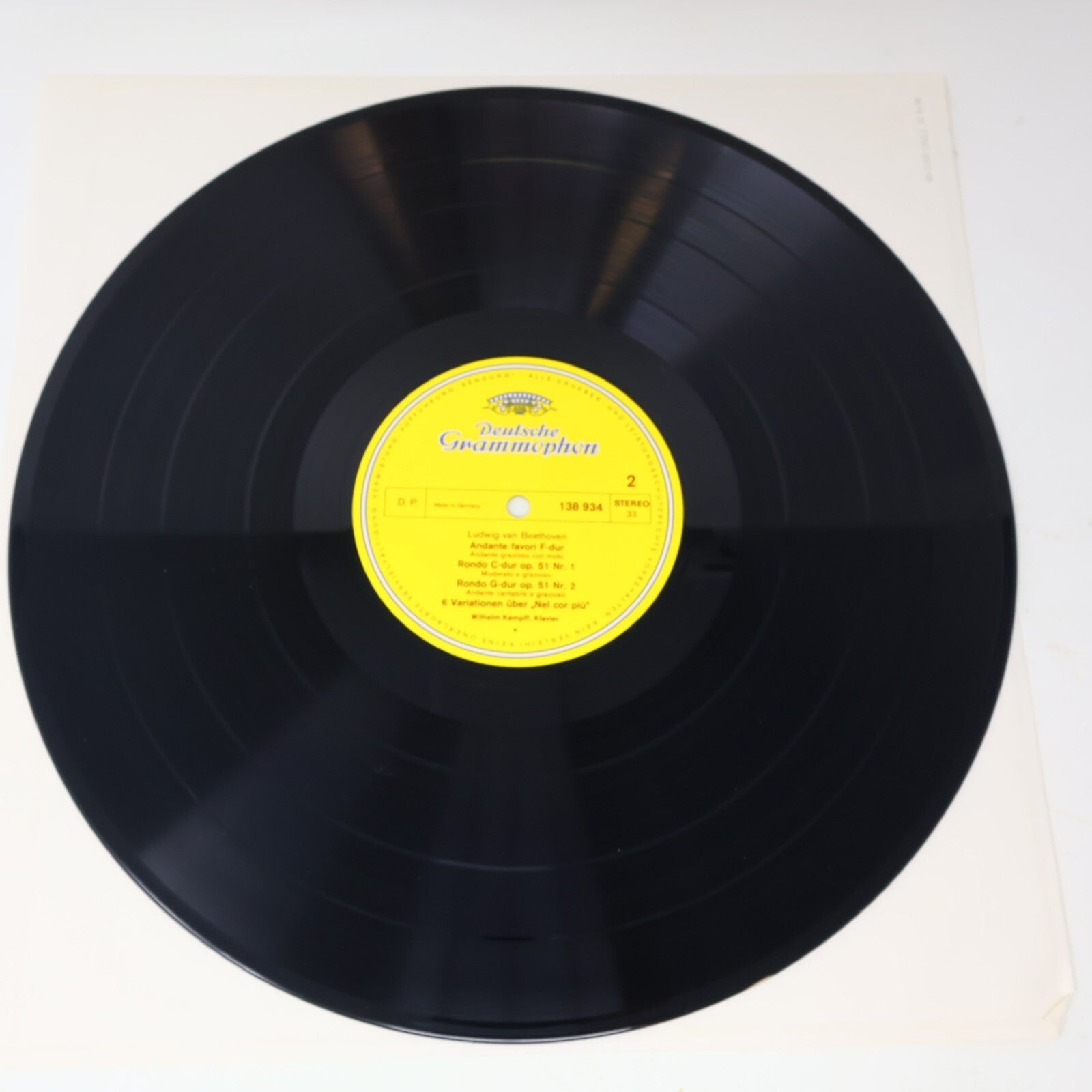 Beethoven Wilhelm Kempff Bagatelles Piano LP Record Deutsche Grammophon 138 934