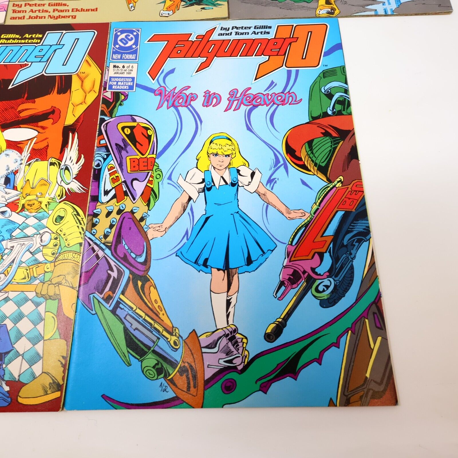 Lot 5 Comics Tailgunner Jo #2-6 Peter Gillis/Tom Artis/Ty Templeton DC 80s