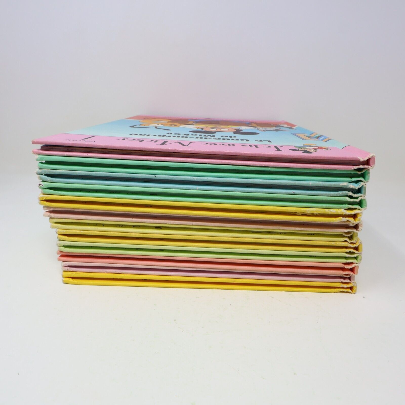 Lot 12 Livres Je Lis avec Mickey Walt Disney Publicor Jeunes Enfants Français HC