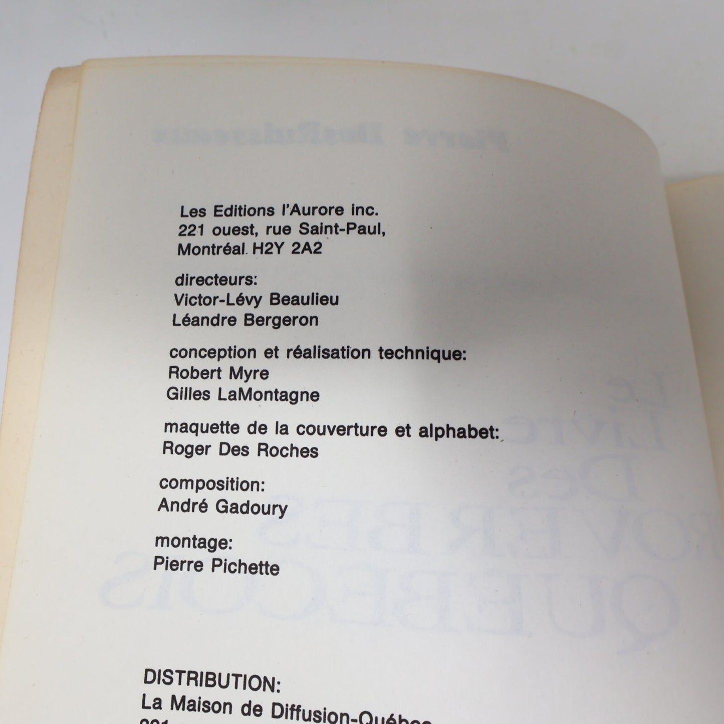 1974 Le Livre de Proverbes Québécois Pierre Desruisseaux L'Aurore Langue 70s PB