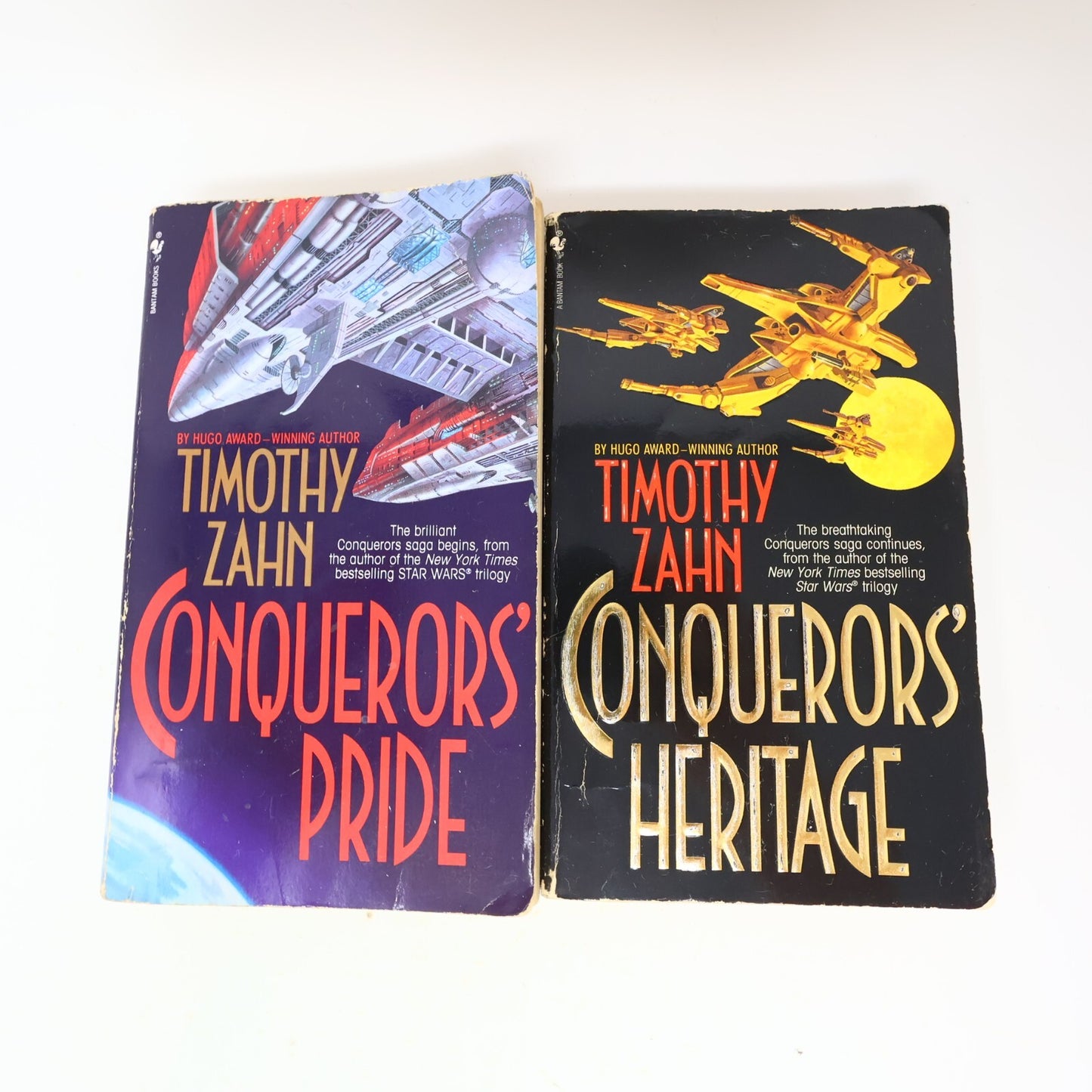 Conquerors' Heritage/Pride 2 Books Lot Timothy Zahn Spectra Science-Fiction 90s