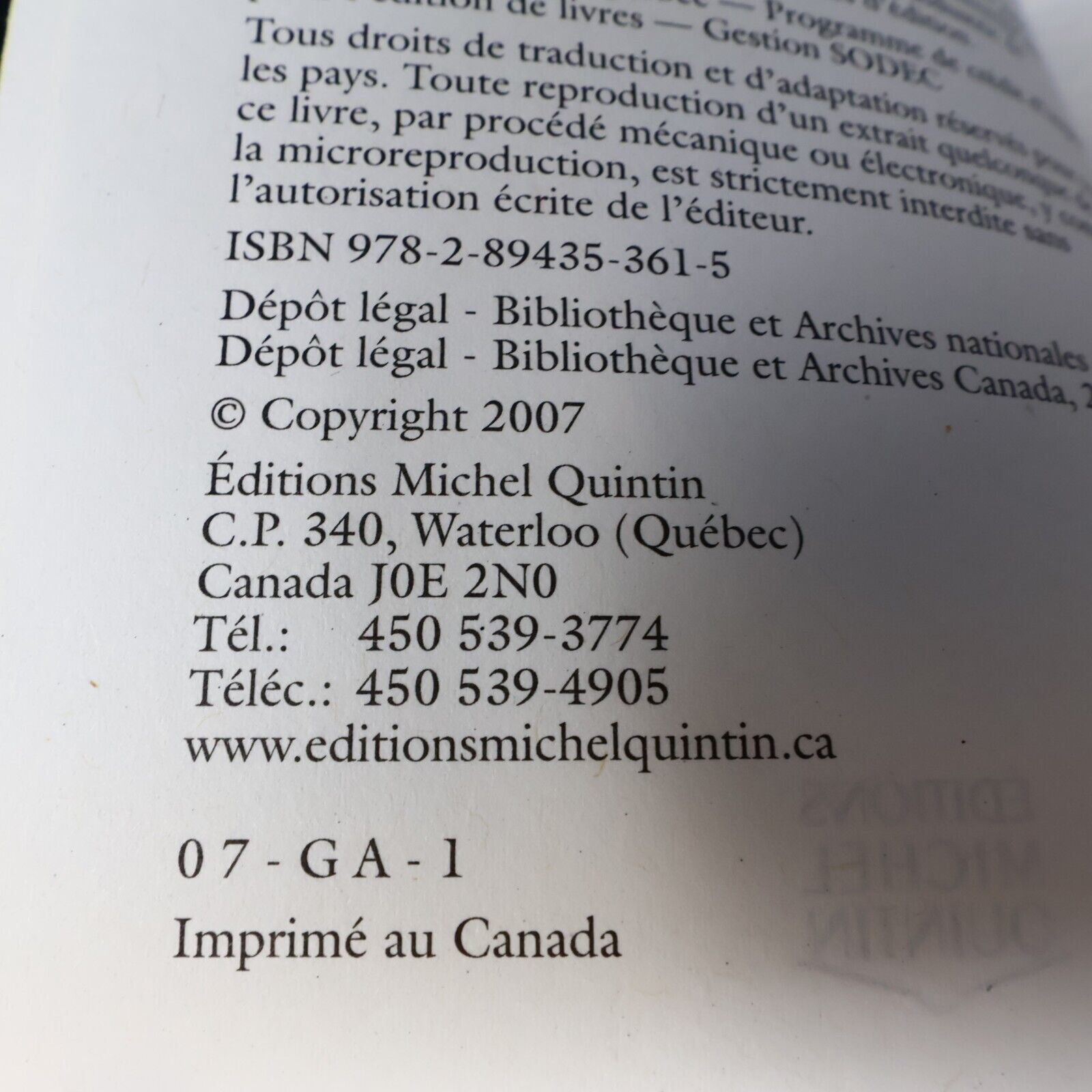 Lot 6 Livres Gaïg #1-5 7 de Dynah Psyché Éditions Michel Quintin Français French