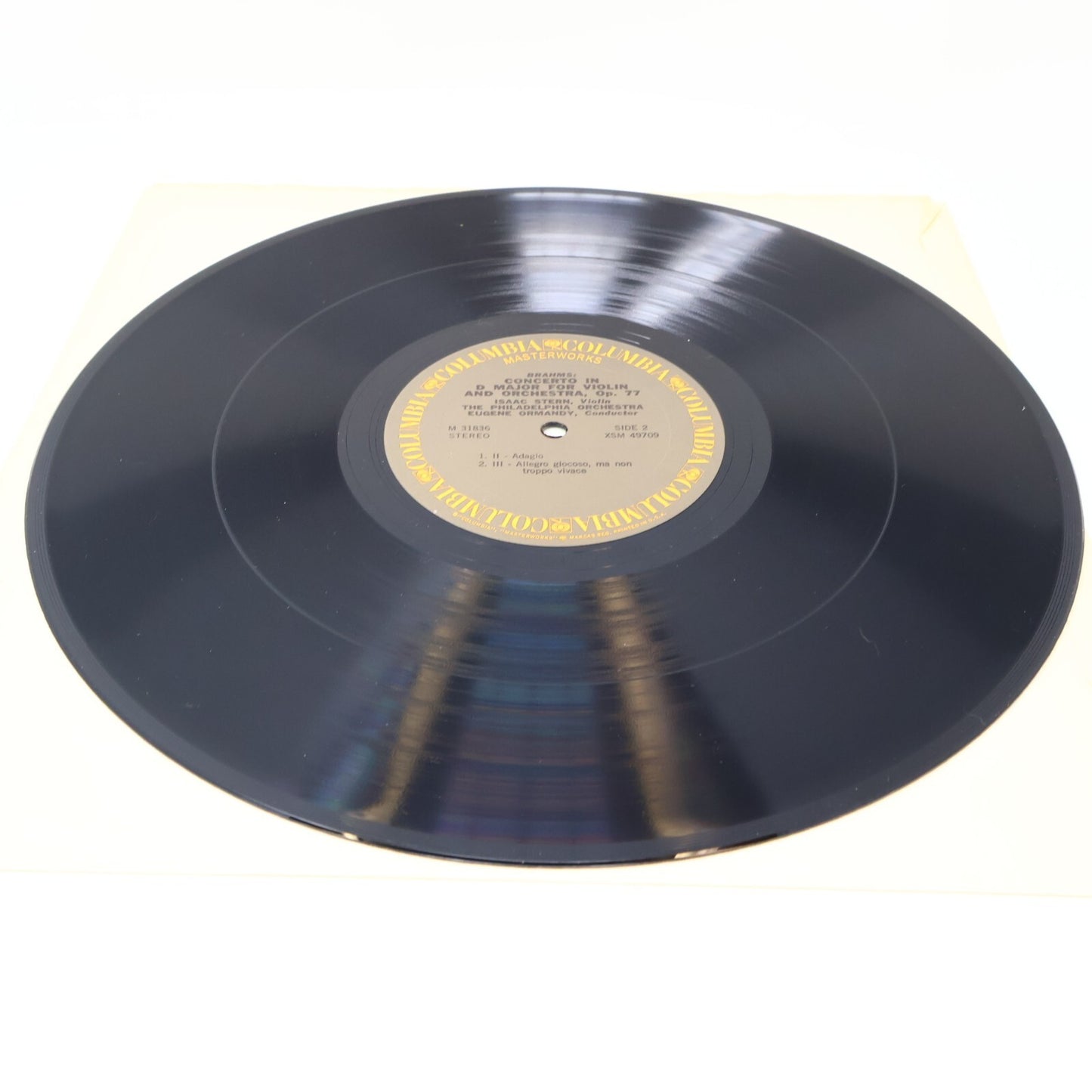 Isaac Stern Brahms Ormandy Violin Concerto In D Major 1973 Record Vinyl M 31836