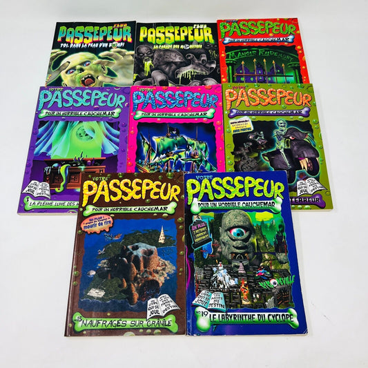 8x Votre Passepeur Horrible Cauchemar/Zéro 2 Livres Signés par Richard Petit Lot