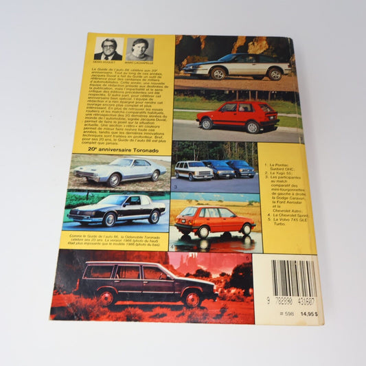 1985 Le Guide de l'Auto 86 1986 Duquet/Lachapelle/Duval Transports La Presse PB
