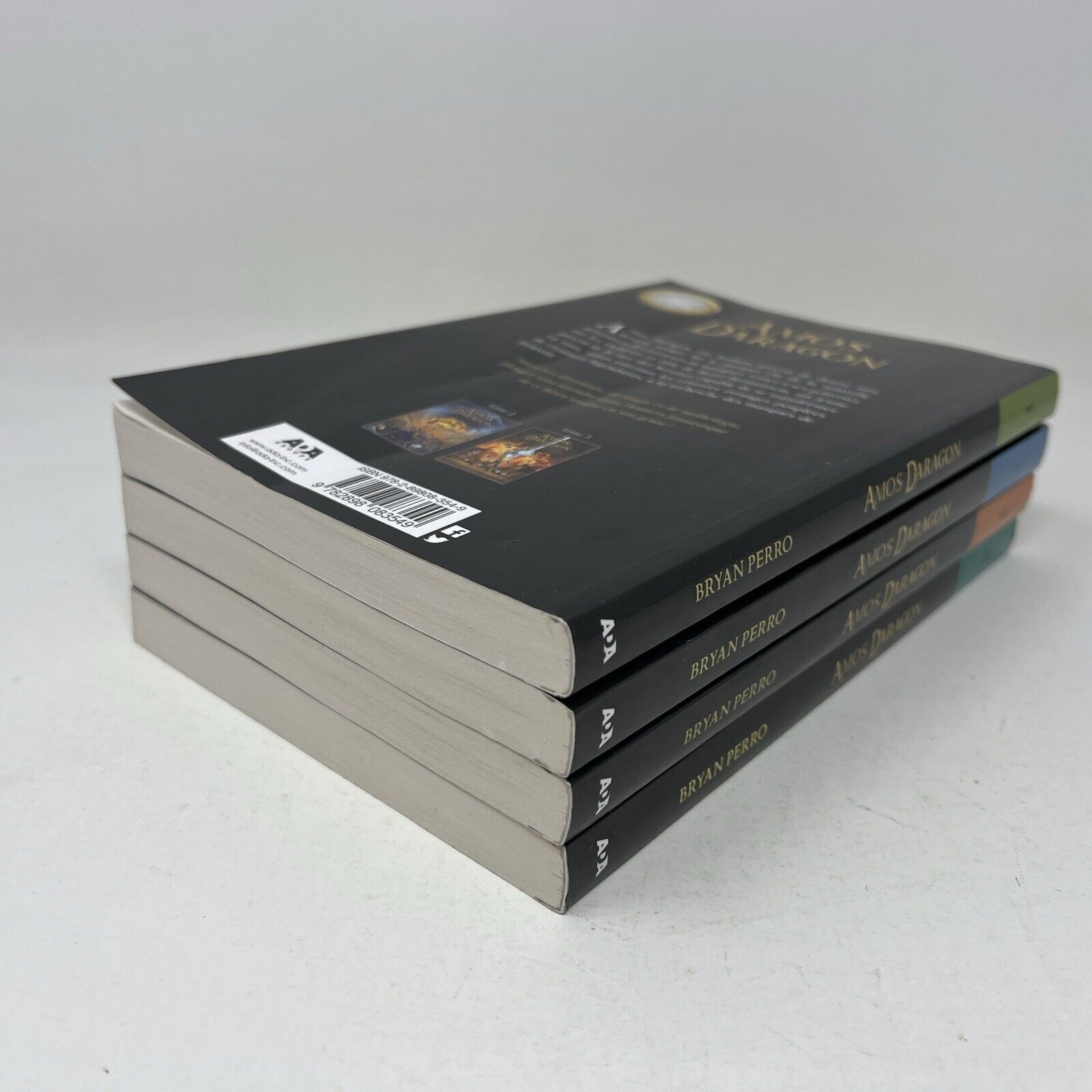 Amos Daragon #1-2-3-4 de Bryan Perro Lot Livres Édition 2020 Porteur de Masques