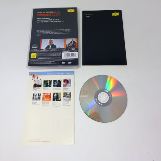 Herbert von Karajan Beethoven Symphonies #1-2-3 Berliner Philharmoniker DVD NTSC