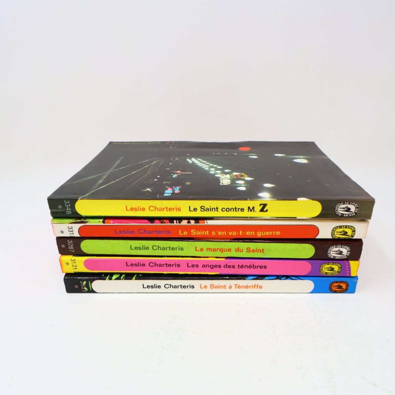 Le Saint Lot 5 Livres Leslie Charteris Français French Livre de Poche 70s PB