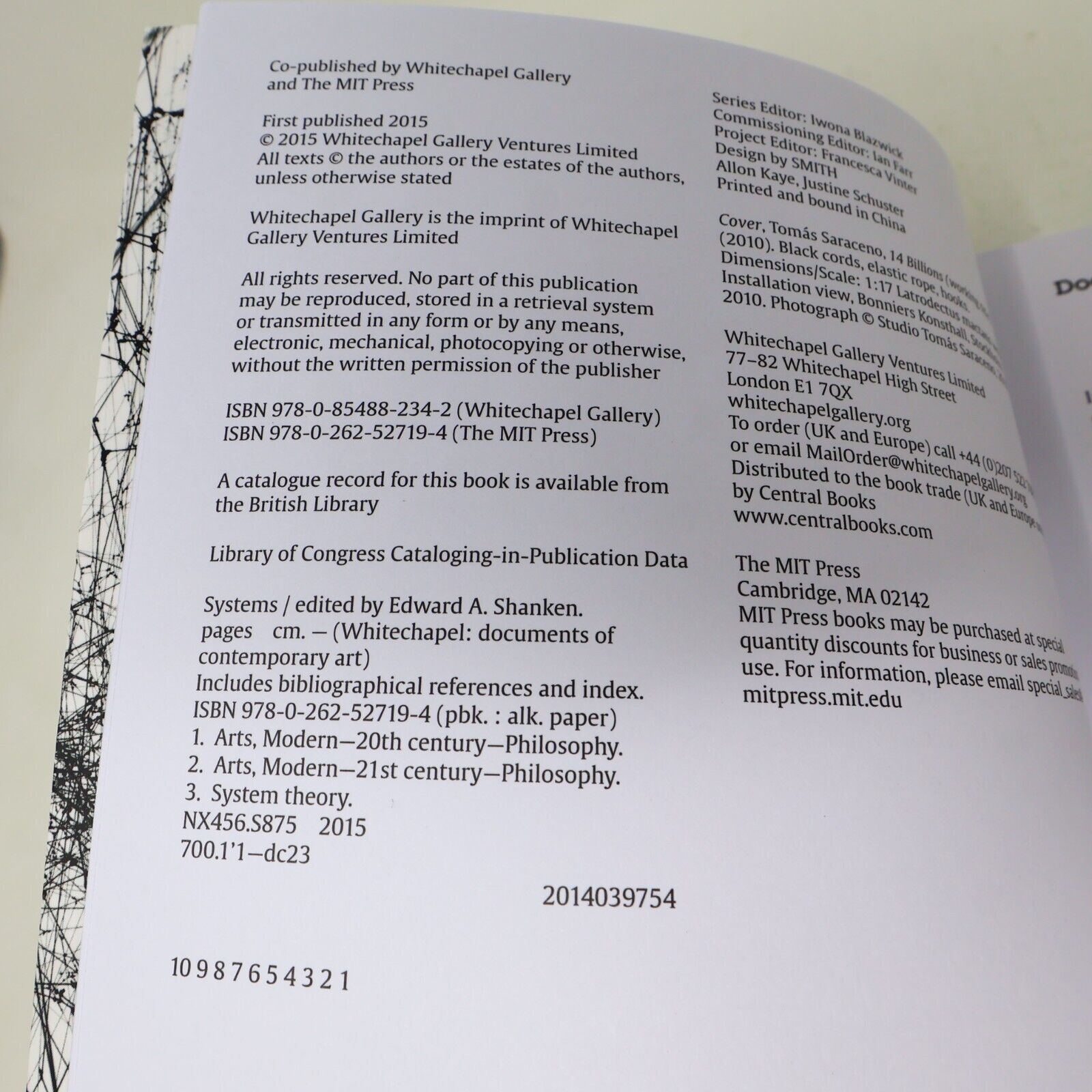 2015 Systems Documents of Contemporary Art Edward A. Shanken Mit Press Art AI PB