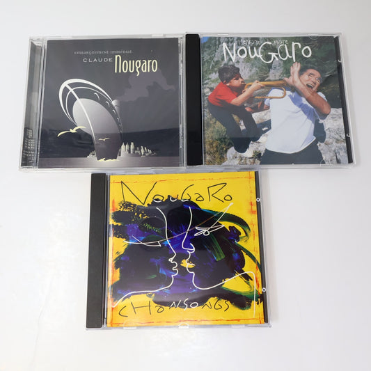 Claude Nougaro Lot 3 CD Embarquement Immédiat/Chansongs/L'Enfant Phare