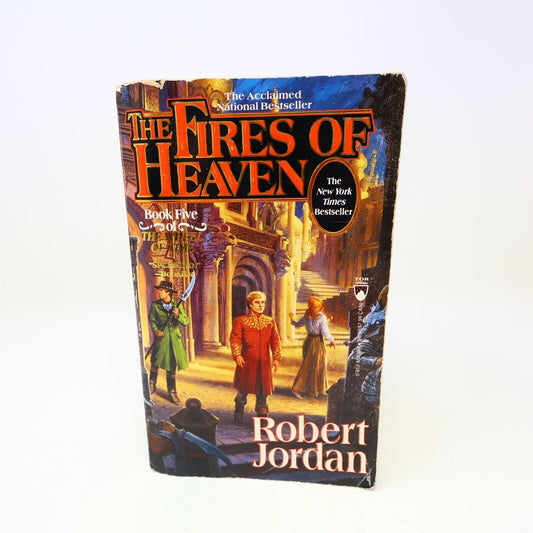 1994 The Fires of Heaven The Wheel of Time #5 by Robert Jordan 1st Print PB TOR
