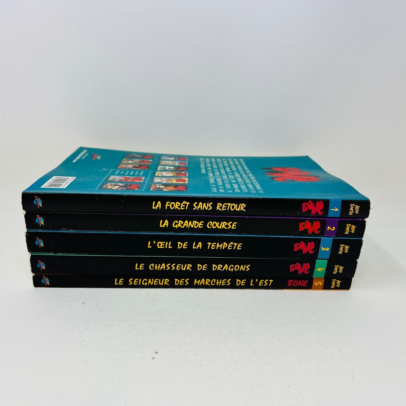 Bone #1-2-3-4-5 Lot de Bandes Dessinées de Jeff Smith en Français/French