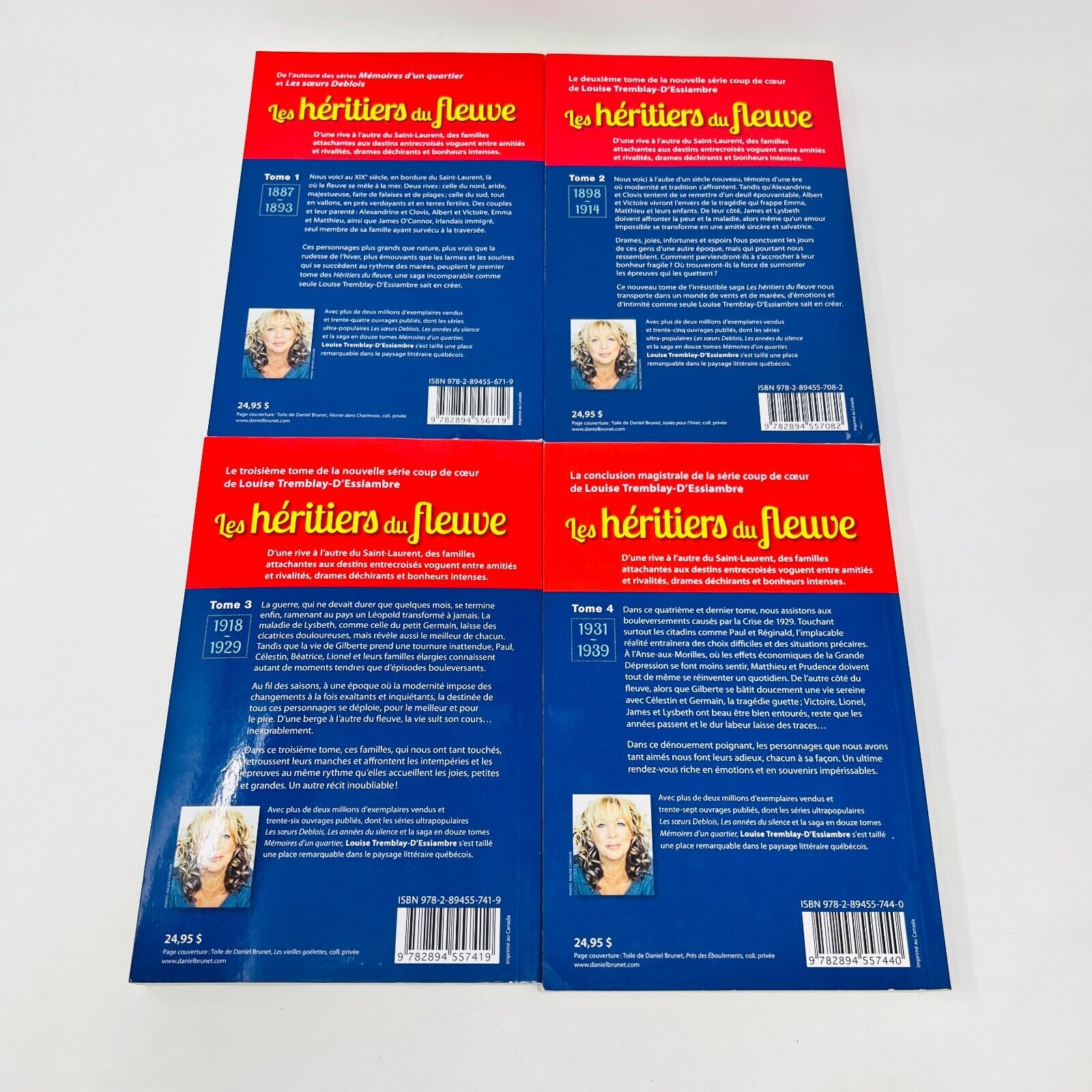 Les Héritiers du Fleuve Tomes 1-4 Série Complète de Louise Tremblay D'Essiambre