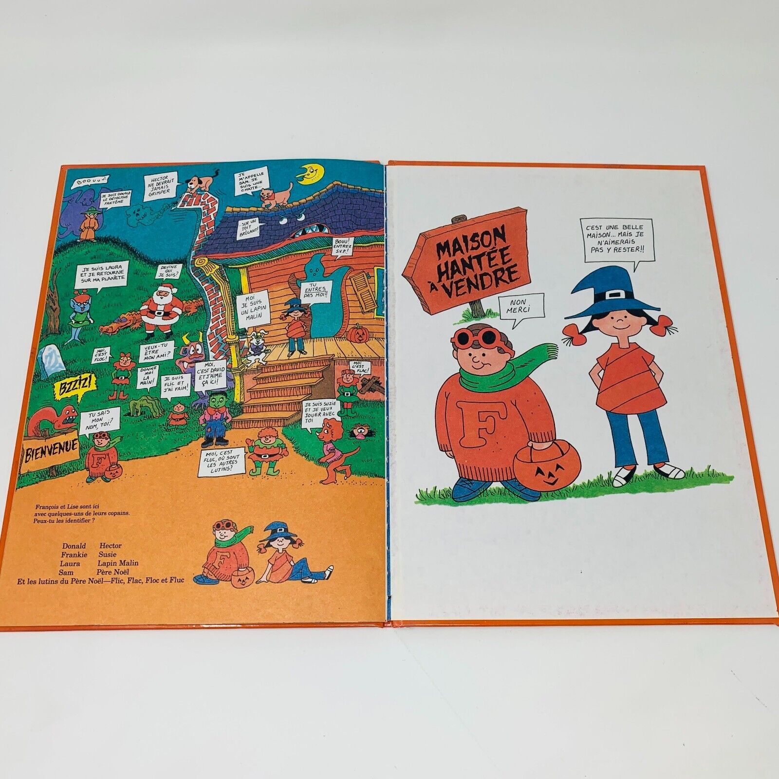 1991 Cherche François et Lise dans la Maison Hantée Tallarico Livre Halloween