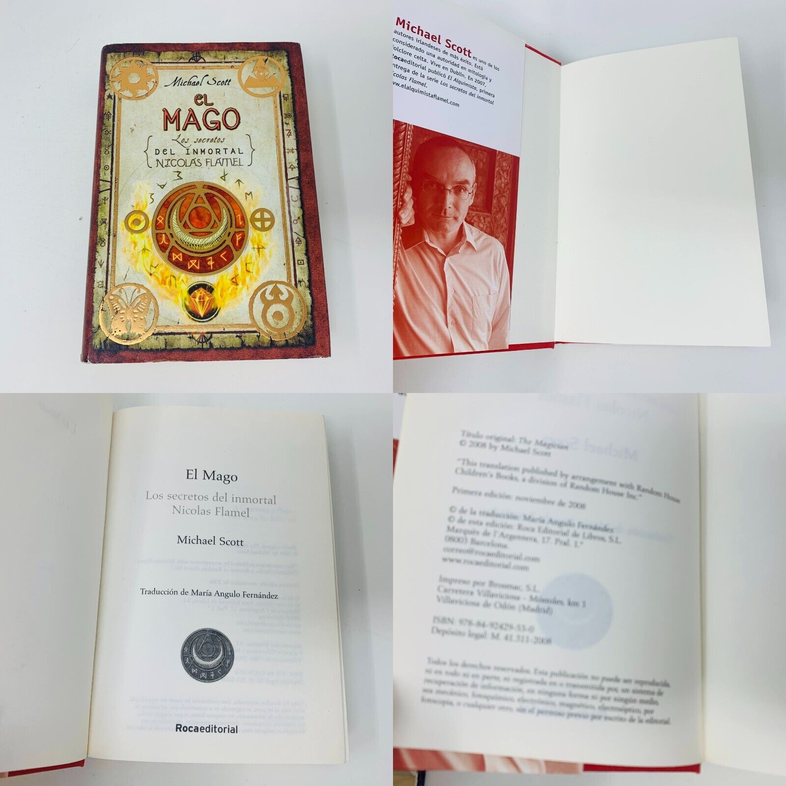 Los Secretos Del Inmortal Nicolas Flamel #1-4 Michael Scott Español/Spanish Lot