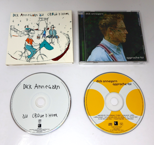 Dick Annegarn Lot 2 CD Tôt Ou Tard Approche-Toi/Au Cirque D'Hiver Bébé Éléphant