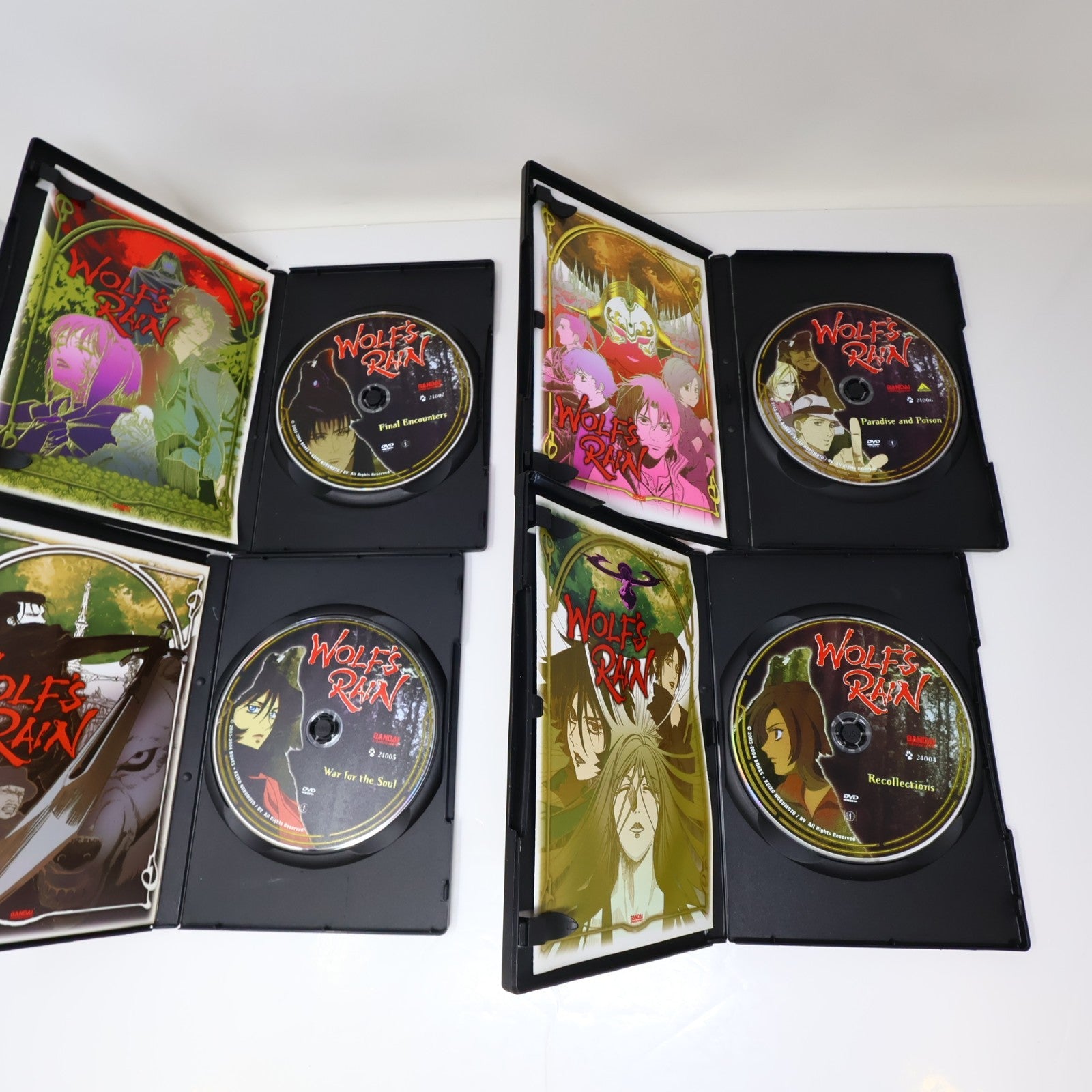 Wolf’s Rain Limited Edition Box Set DVD Anime Complete Series #1-7 Bandai NTSC