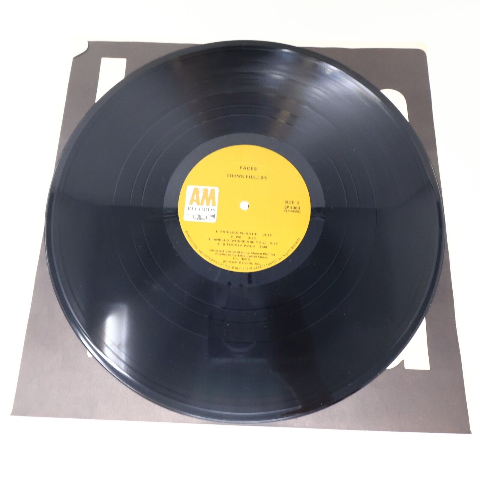 Shawn Phillips Faces LP Record A&M Records SP 4363 Canada 1972 Hey Miss Lonely